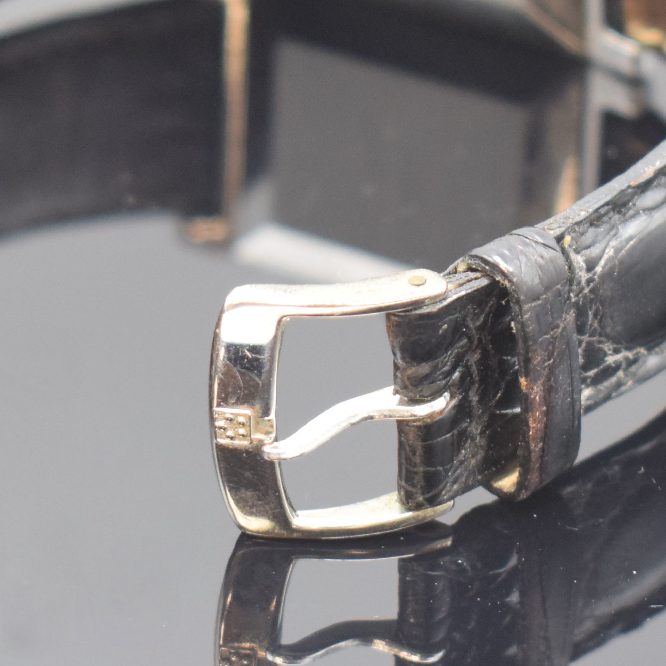 Detail b: ETERNA Herrenarmbanduhr aus der Serie Les Historiques Modell 1935, Schweiz um 1995, Ref. 8490.41, Automatik, Edelstahlgeh. inkl. orig. Gliederband m. ...
