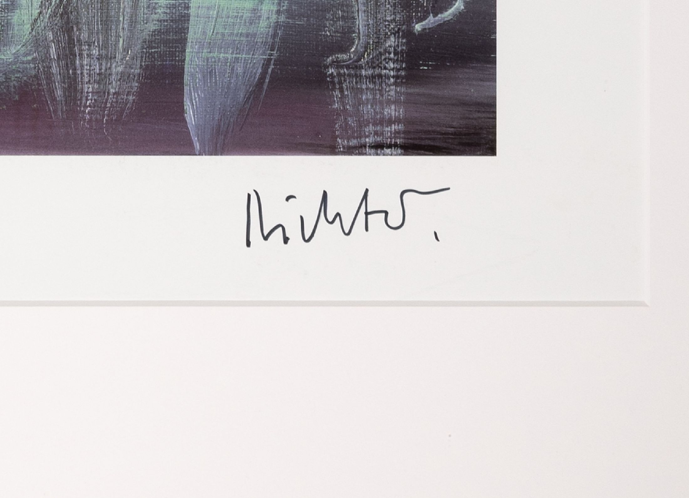 Detail a: Gerhard Richter, geb. 1932, "Abstraktes Bild 753-9", handsign., Offsetlithografie in frequenzmoduliertem Raster auf "Prestige matt ...
