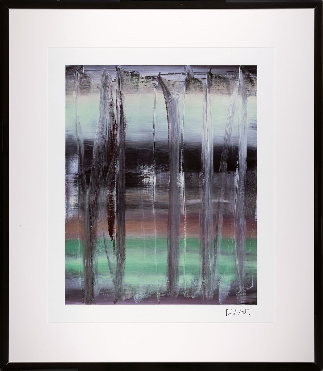 Detail k: Gerhard Richter, geb. 1932, "Abstraktes Bild 753-9", handsign., Offsetlithografie in frequenzmoduliertem Raster auf "Prestige matt ...