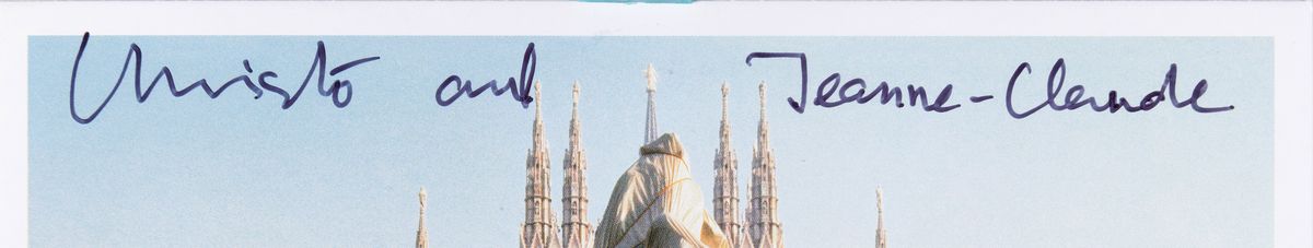 Detail a: Christo und Jean-Claude, Konvolut aus 3 Offsets aus drei verschiedenen Projekten "Wrapped Reichstag, Berlin ", 1971-95, handsign., von ...