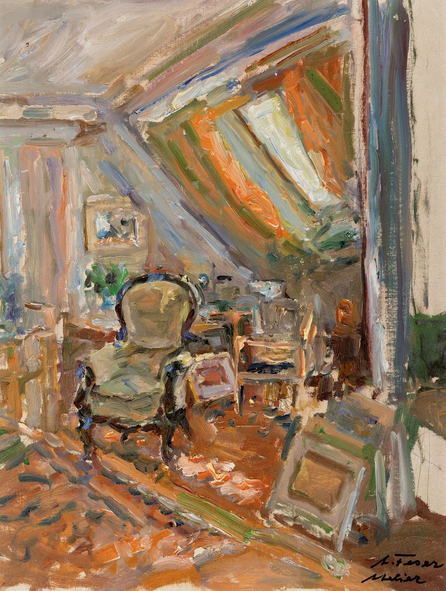 Albert Feser, 1901-1993, war ein deutscher impressionistischer Maler und Kunsterzieher. Seine Werke sind vertreten in der Hamburger Kunsthalle, im ...
