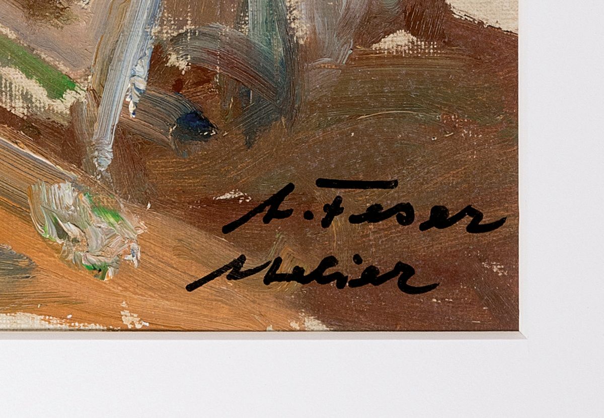 Detail a: Albert Feser, 1901-1993, war ein deutscher impressionistischer Maler und Kunsterzieher. Seine Werke sind vertreten in der Hamburger Kunsthalle, im ...