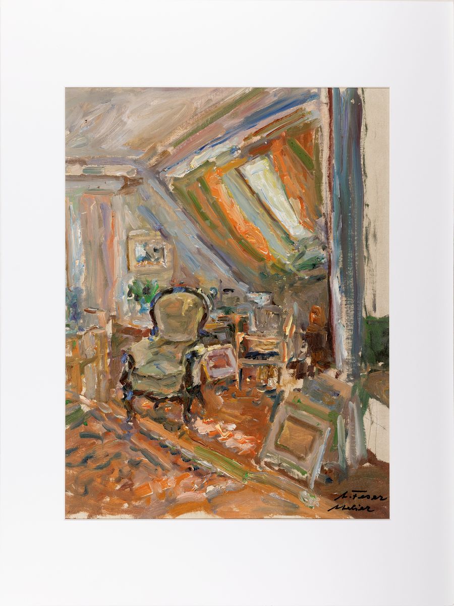 Detail k: Albert Feser, 1901-1993, war ein deutscher impressionistischer Maler und Kunsterzieher. Seine Werke sind vertreten in der Hamburger Kunsthalle, im ...