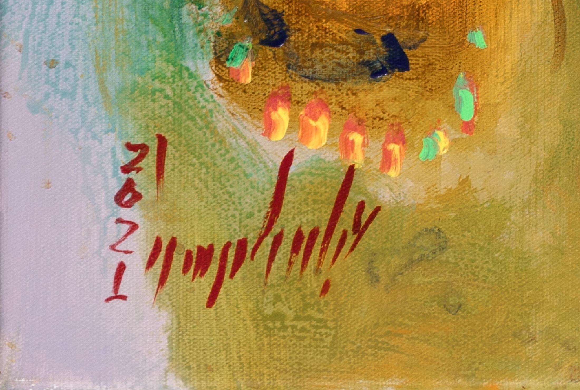 Detail a: Abbas Al Mosawi, geb. 1952 Bahrain, Schüler von Ahmed Baqer, Öl/Lwd, abstrakter Kopf, sign., dat., ca. 74x74 cm, Abbas Al Mosawi ist einer der ...