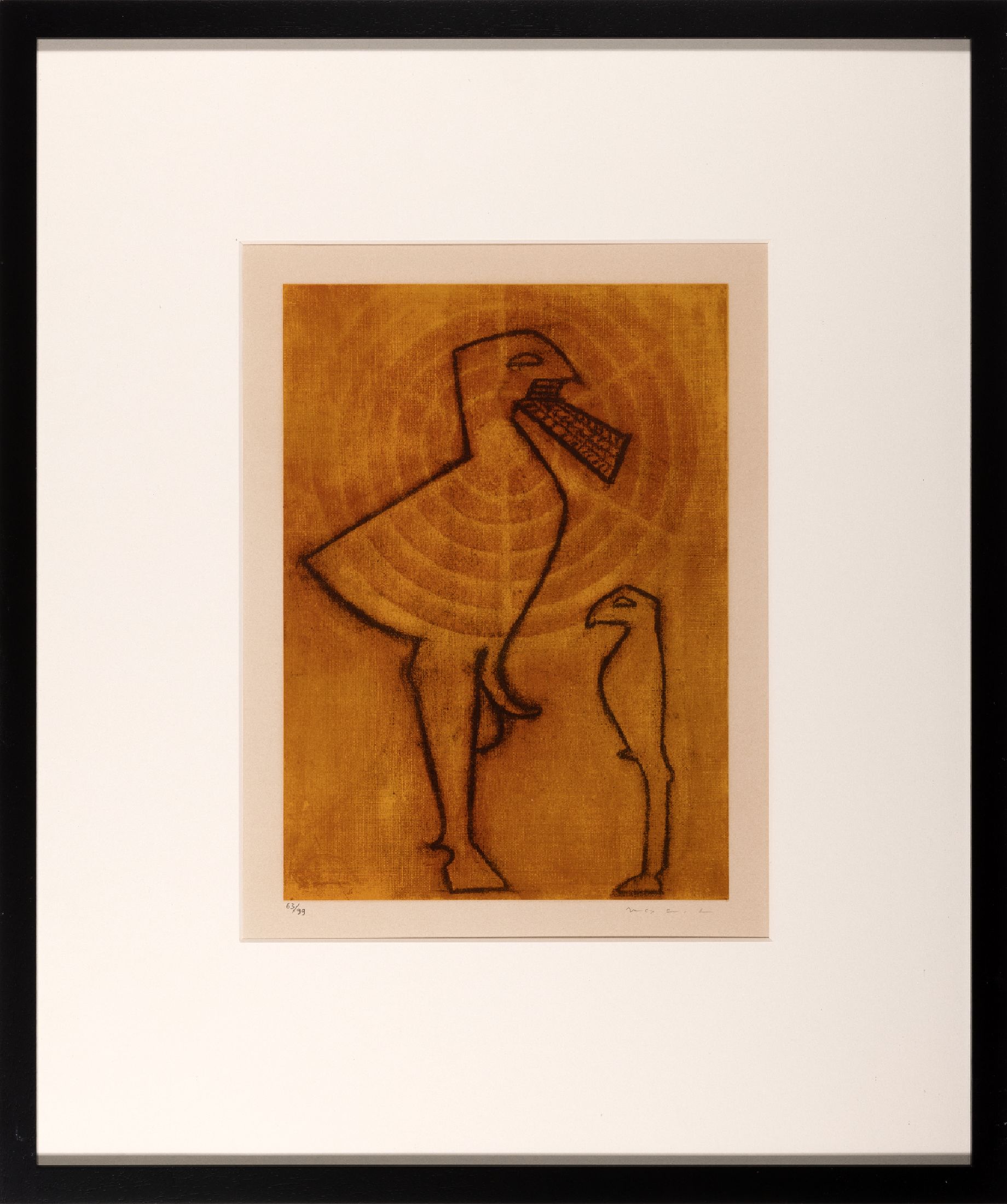 Max Ernst, 1891-1976, Farbige Photolithografie auf Velin D´Arches, handsign., num. 63/99, stammt aus dem Jahre 1971, WVZ. Spies/Leppien A28 IV A. ...