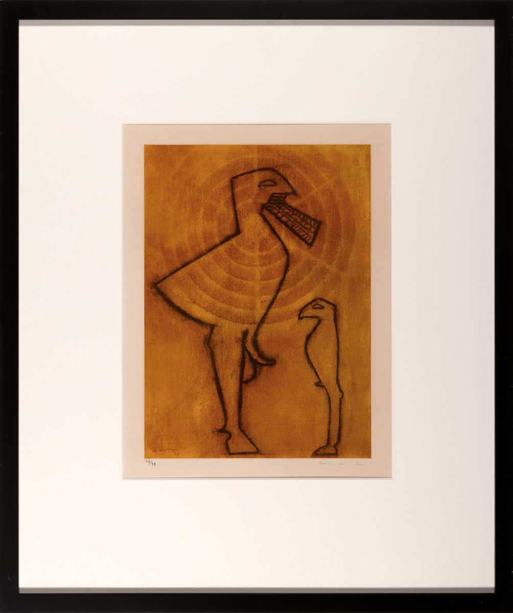 Detail k: Max Ernst, 1891-1976, Farbige Photolithografie auf Velin D´Arches, handsign., num. 63/99, stammt aus dem Jahre 1971, WVZ. Spies/Leppien A28 IV A. ...