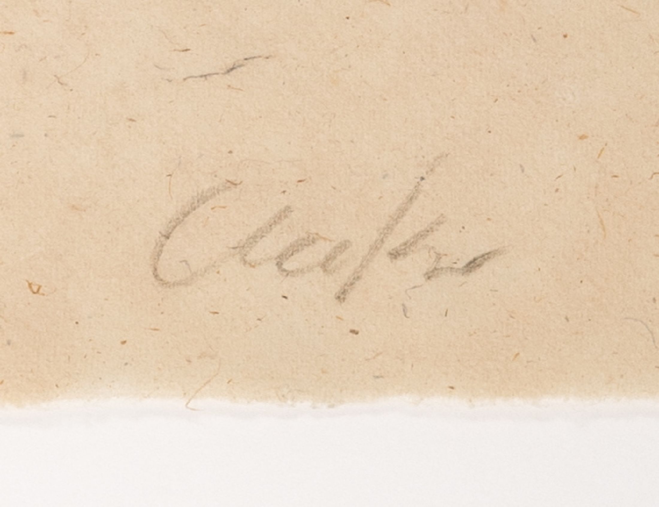 Detail a: Günther Uecker, geb. 1930, Holzschnitt auf feinem Japan-Bütten, handsign., num. 9/50,mit Trockenstempel, unter Glas gerahmt, Blatt ca. 40x29 cm, ...