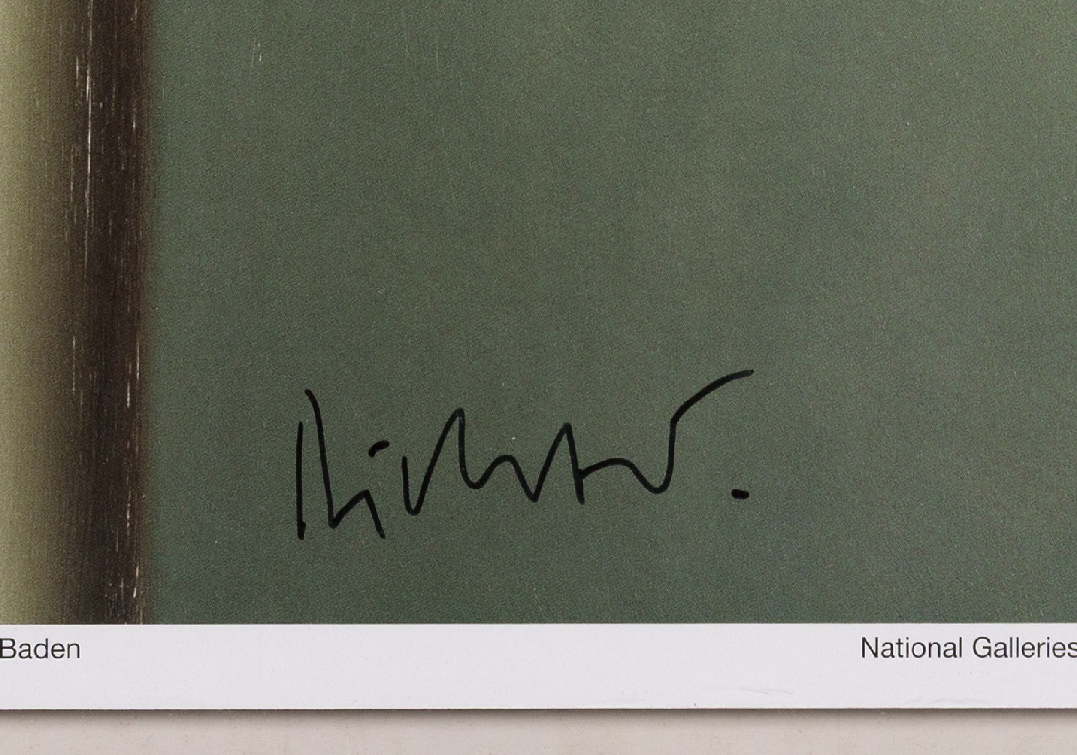 Detail a: Gerhard Richter, geb. 1932, Offsetlithografie, "Kerze", handsign., zwischen doppelt gerahmten Plexiglas, Motiv ca. 47x47 cm, gesamt ca, ...