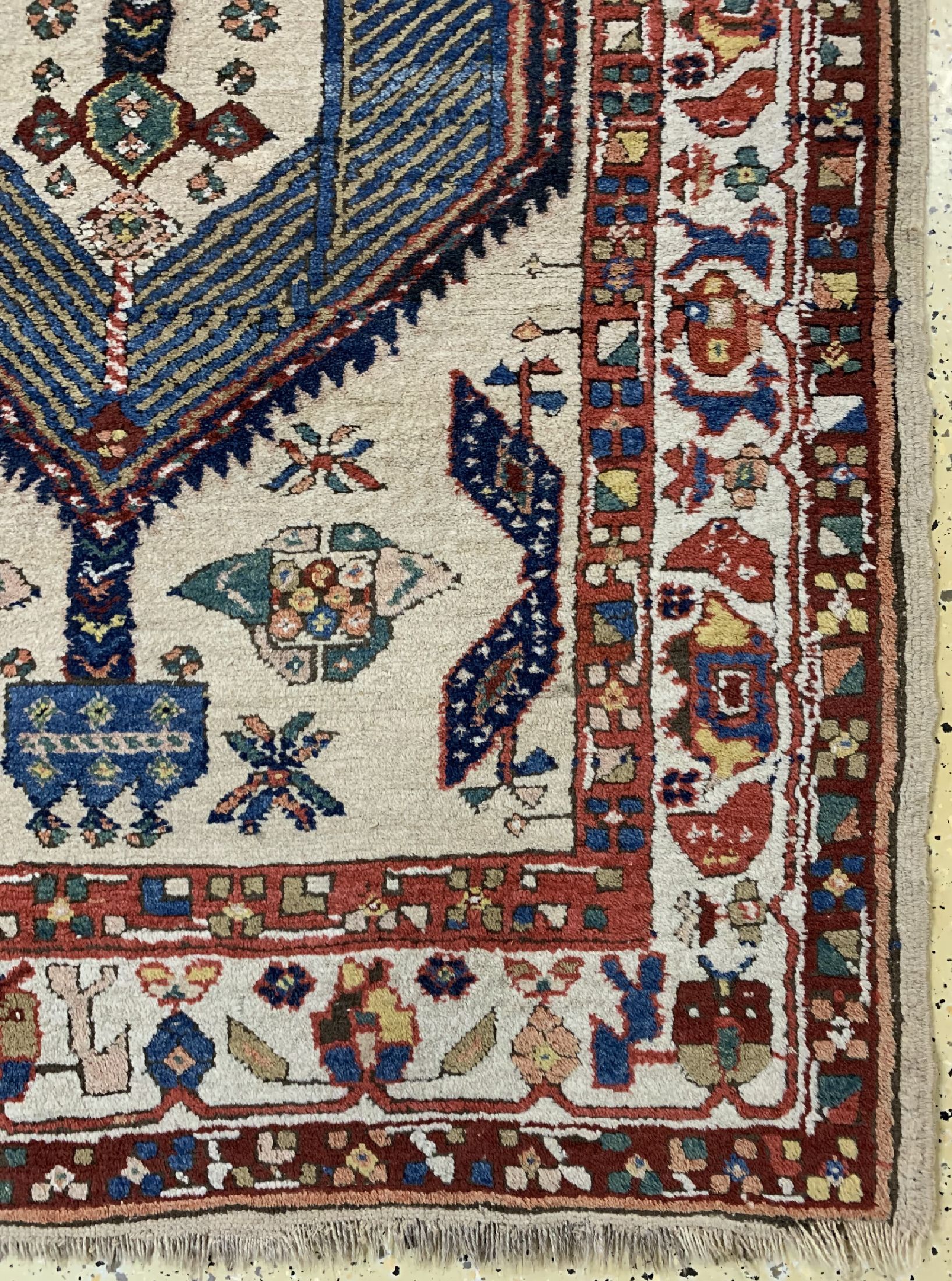 Detail a: Antiker Sarab, Persien, um 1900 , Wolle auf Wolle, ca. 265 x 114 cm, EHZ: 2
