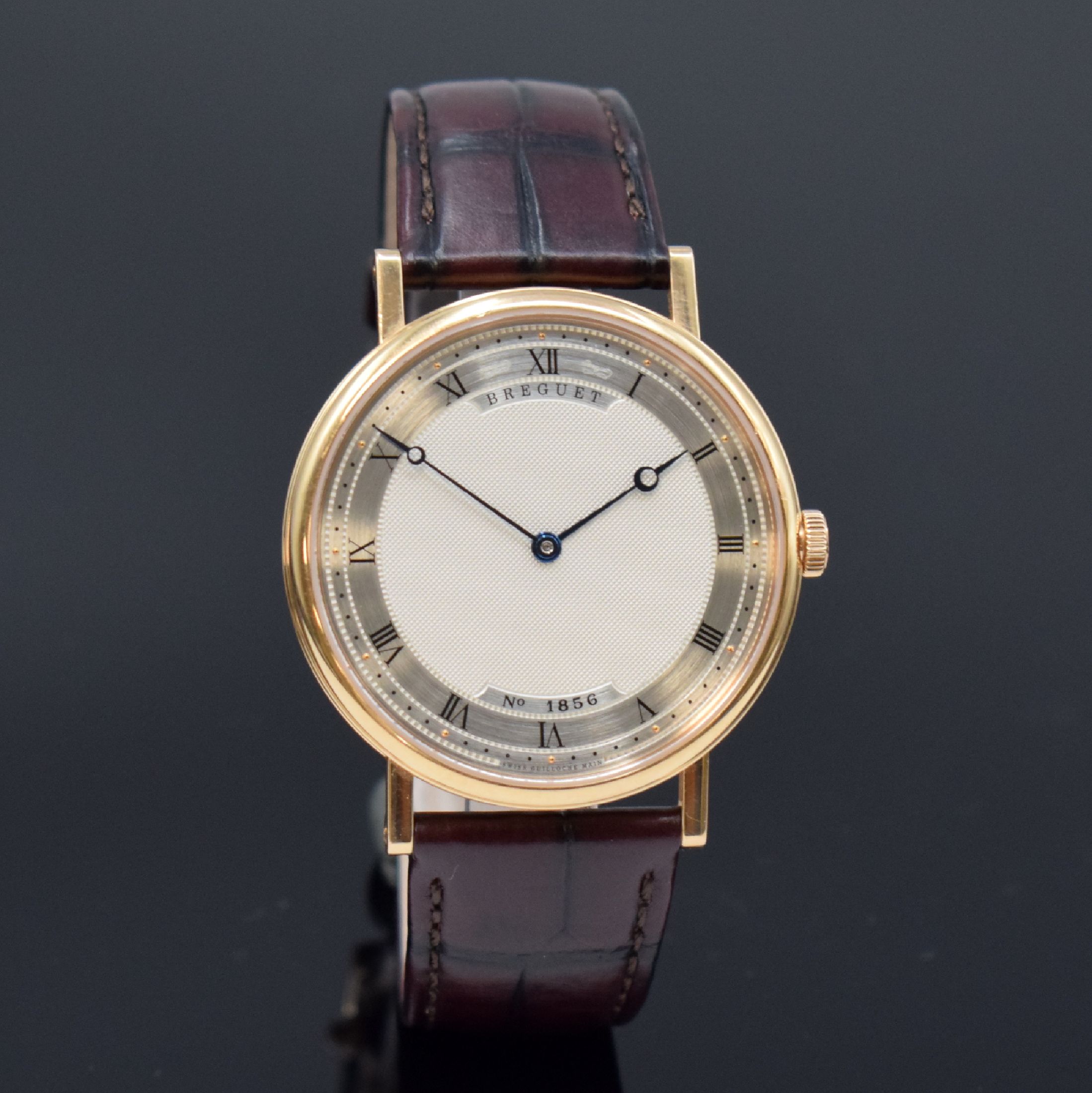 BREGUET Classique feine Herrenarmbanduhr in RoseG 750/000 Referenz 5157BR 11 9V6, Schweiz verk. lt. beil. Garantiezertifikat 03/2023, Automatik, ...