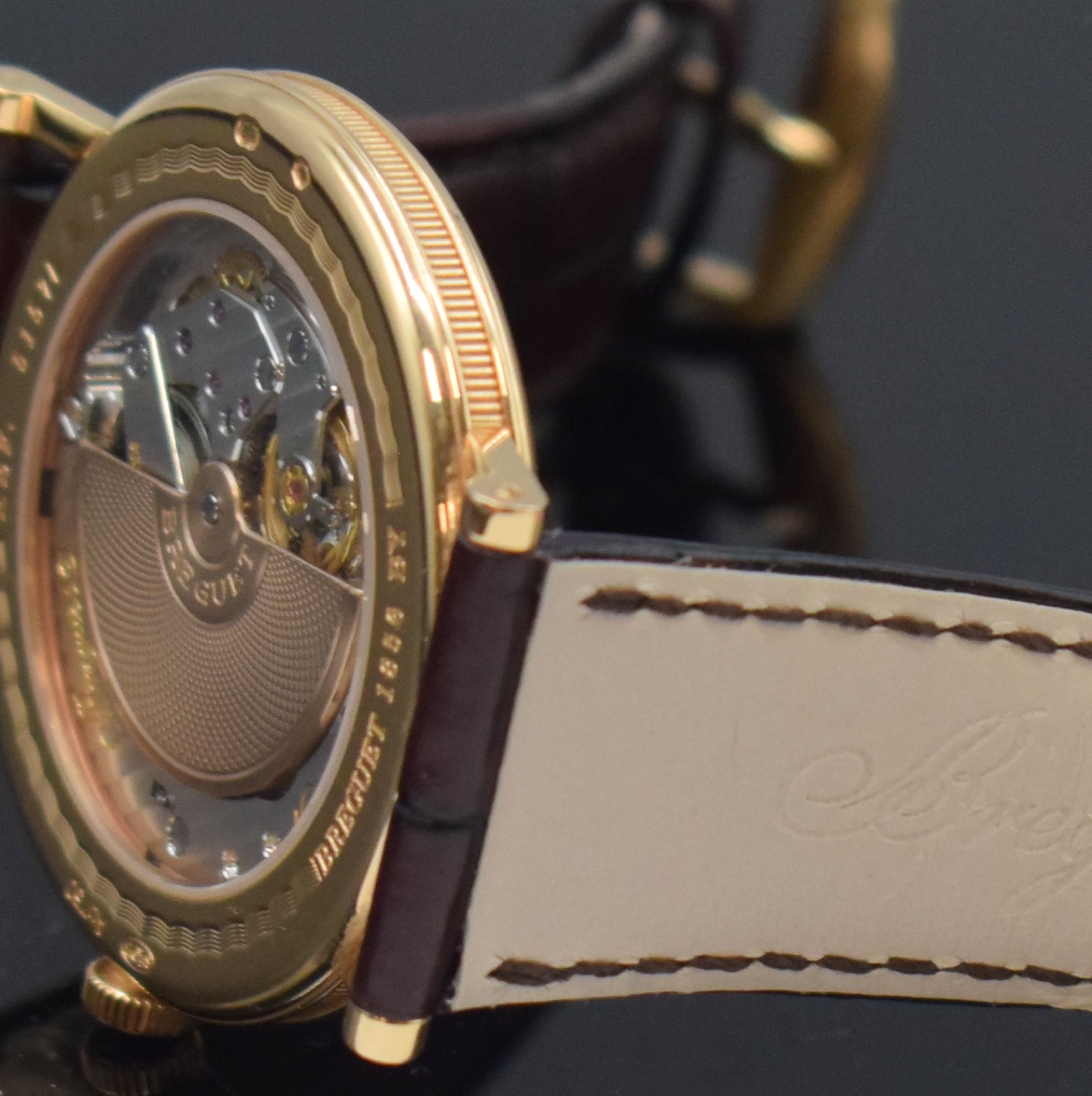 Detail g: BREGUET Classique feine Herrenarmbanduhr in RoseG 750/000 Referenz 5157BR 11 9V6, Schweiz verk. lt. beil. Garantiezertifikat 03/2023, Automatik, ...