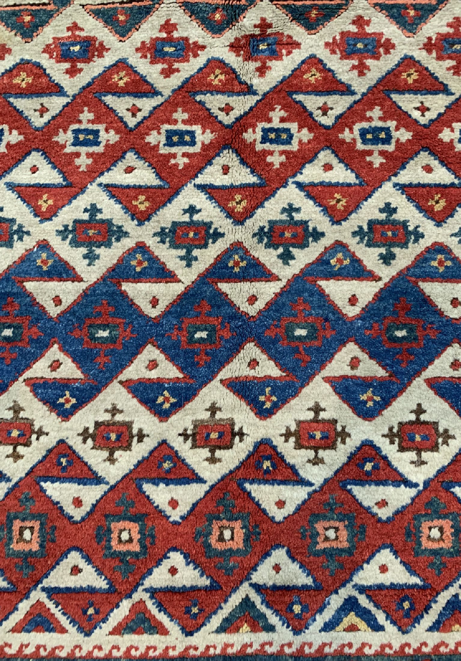 Detail b: Kazak neugeknüpft, Türkei, ca. 40 Jahre, Wolle auf Wolle, ca. 212 x 160 cm, EHZ: 2