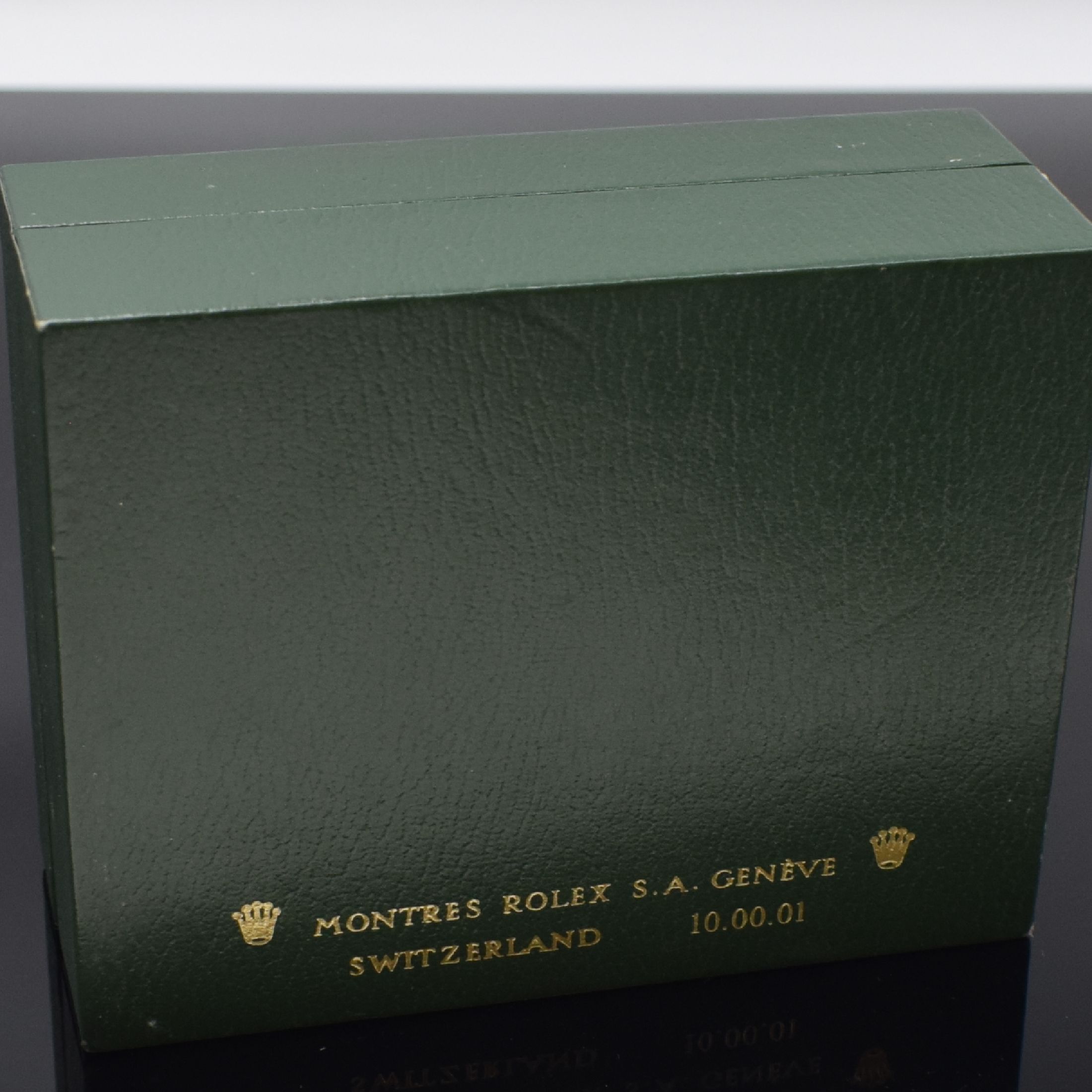 Detail c: ROLEX Set bestehend aus Box, 3 Beschreibungen, Kugelschreiber und Ledermäppchen, Schweiz, 1) Box Ref. 10.00.01 (inlay neutral ers.), 2) ...