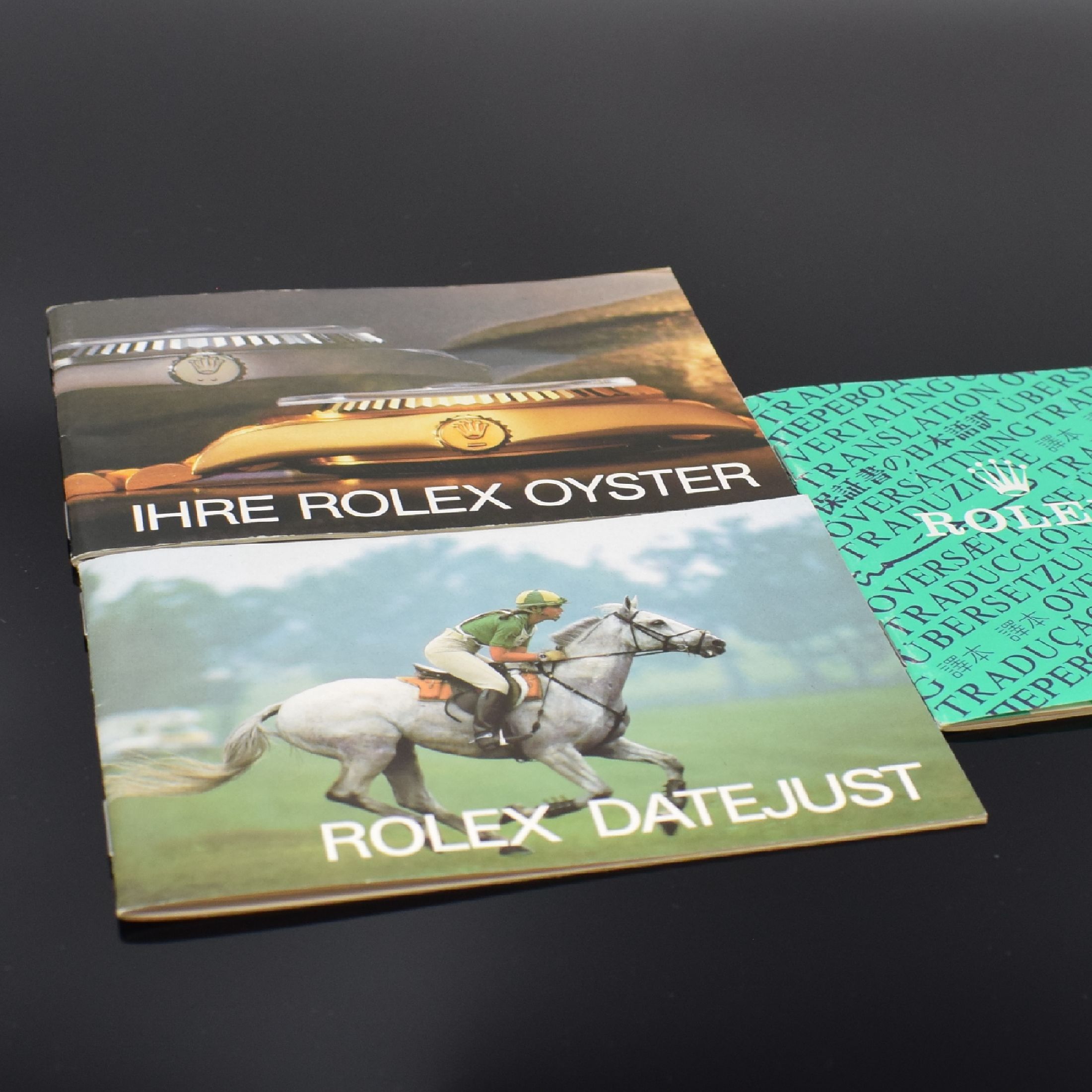 Detail f: ROLEX Set bestehend aus Box, 3 Beschreibungen, Kugelschreiber und Ledermäppchen, Schweiz, 1) Box Ref. 10.00.01 (inlay neutral ers.), 2) ...