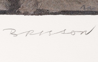 26666077c - Pierre Marie Brisson, born 1955, offset lithograph, #"Antibes#", 1991, Ed. 12/15 Hors de commerce, hand signed, framed under glass 63x44 cm