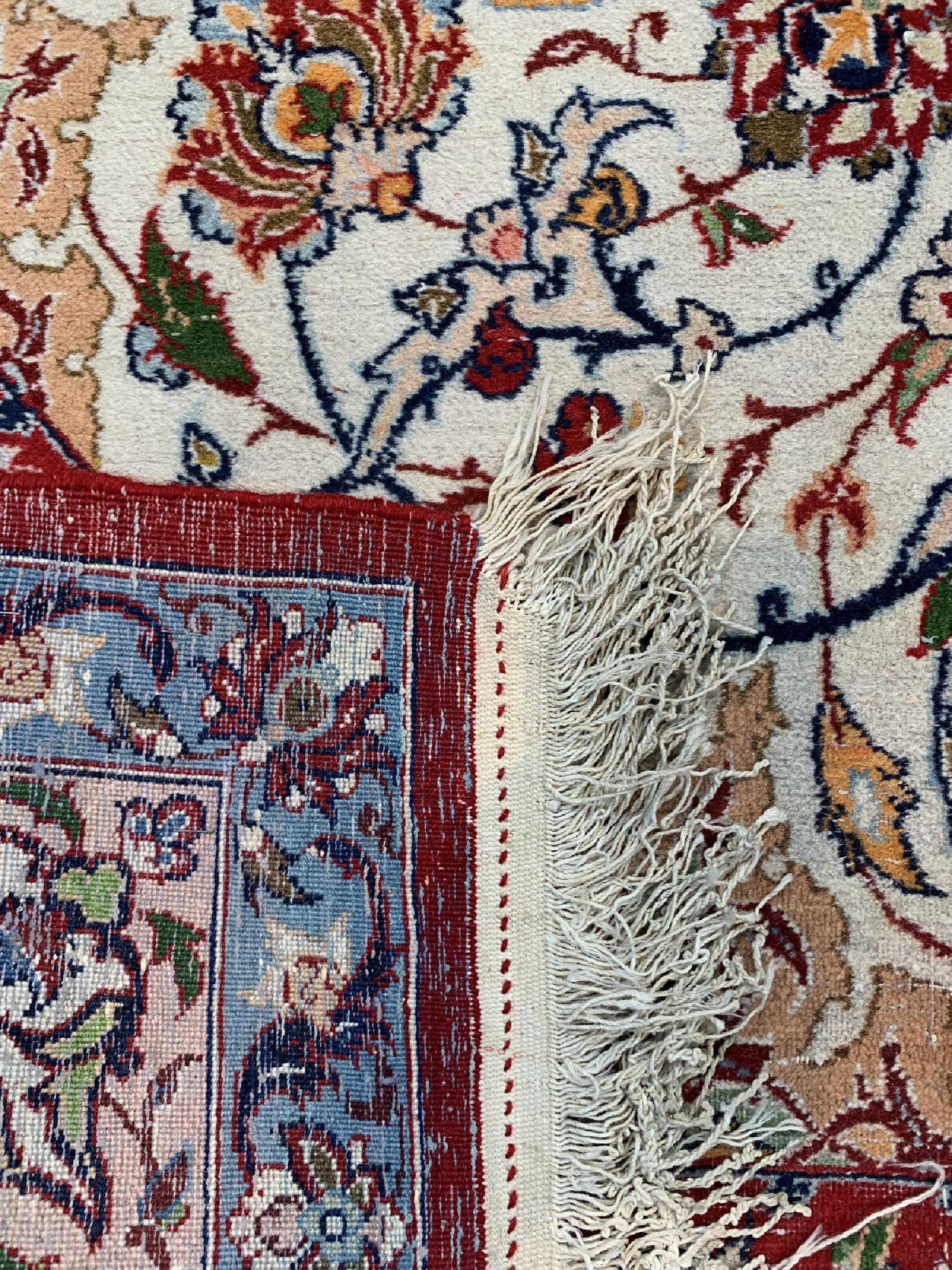 Detail d: Esfahan Najafabad, Persien, um 1960, Wolle auf Baumwolle, ca. 240 x 157 cm, EHZ: 3