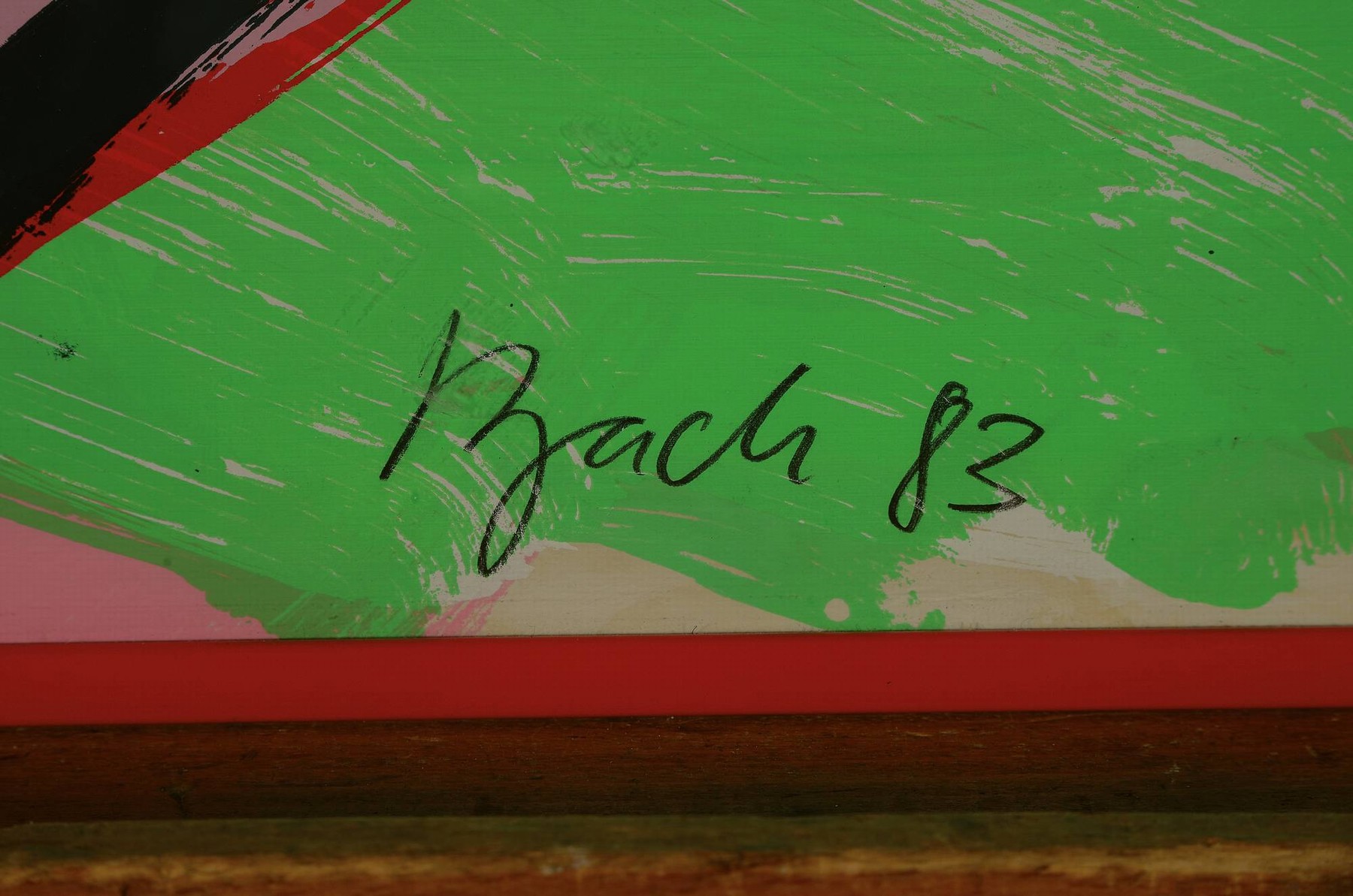 Detail a: Elvira Bach, geb. 1951 Nauenhain, Studium ander Glasfachschule Hadamar u. an der Hochschule der Bildenden Künste Berlin, Meisterschülerin von Hann ...