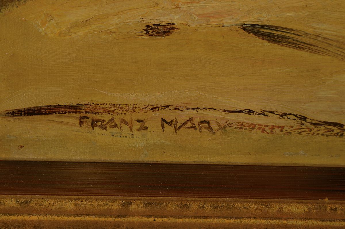 Detail a: Franz Marx, 1889 München-1960, Studium an der Akademie München, orientalische Reiterszene, signiert, Öl/Lwd, Rahmen 63x73 cm