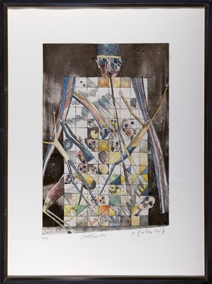 26666898k - Bernd Kastenholz, born 1949 Speyer, studied atthe Stuttgart Academy, here: City Theater, color etching, titled, hand signed. and number. 17/40, approx. 53x35cm, etc., frame approx. 79x59cm