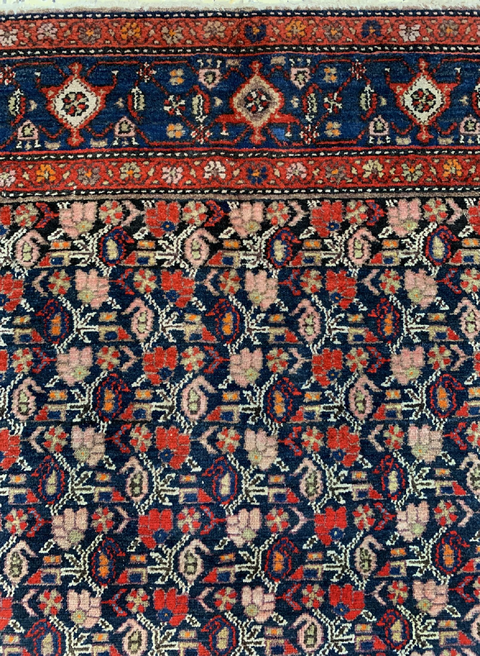 Detail c: Antiker Nahawand, Persien, um 1910, Wolle auf Baumwolle, ca. 220 x 135 cm, EHZ: 2-3