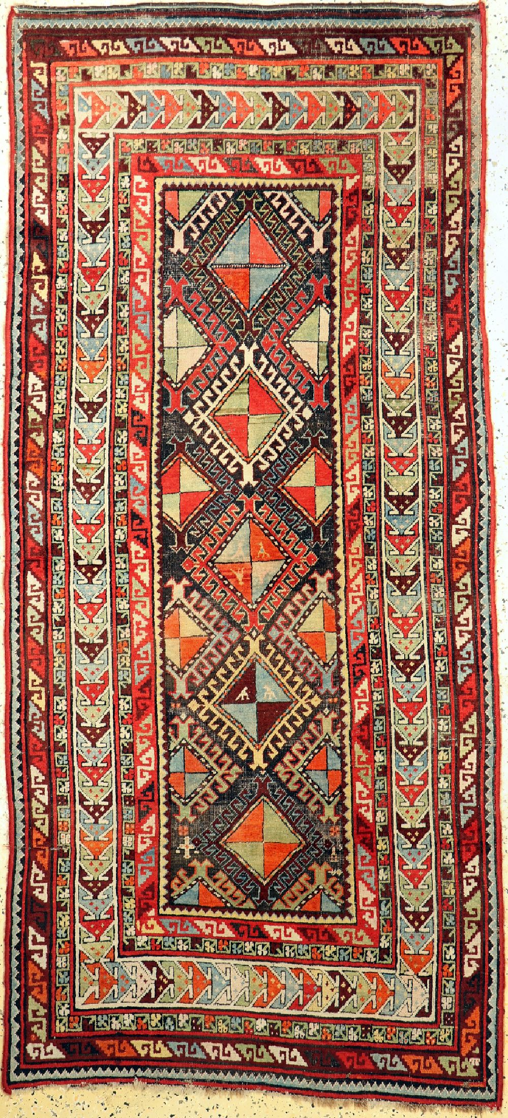 Antiker Kazak, Persien, um 1900, Wolle auf Wolle, ca. 233 x 106 cm, EHZ: 3