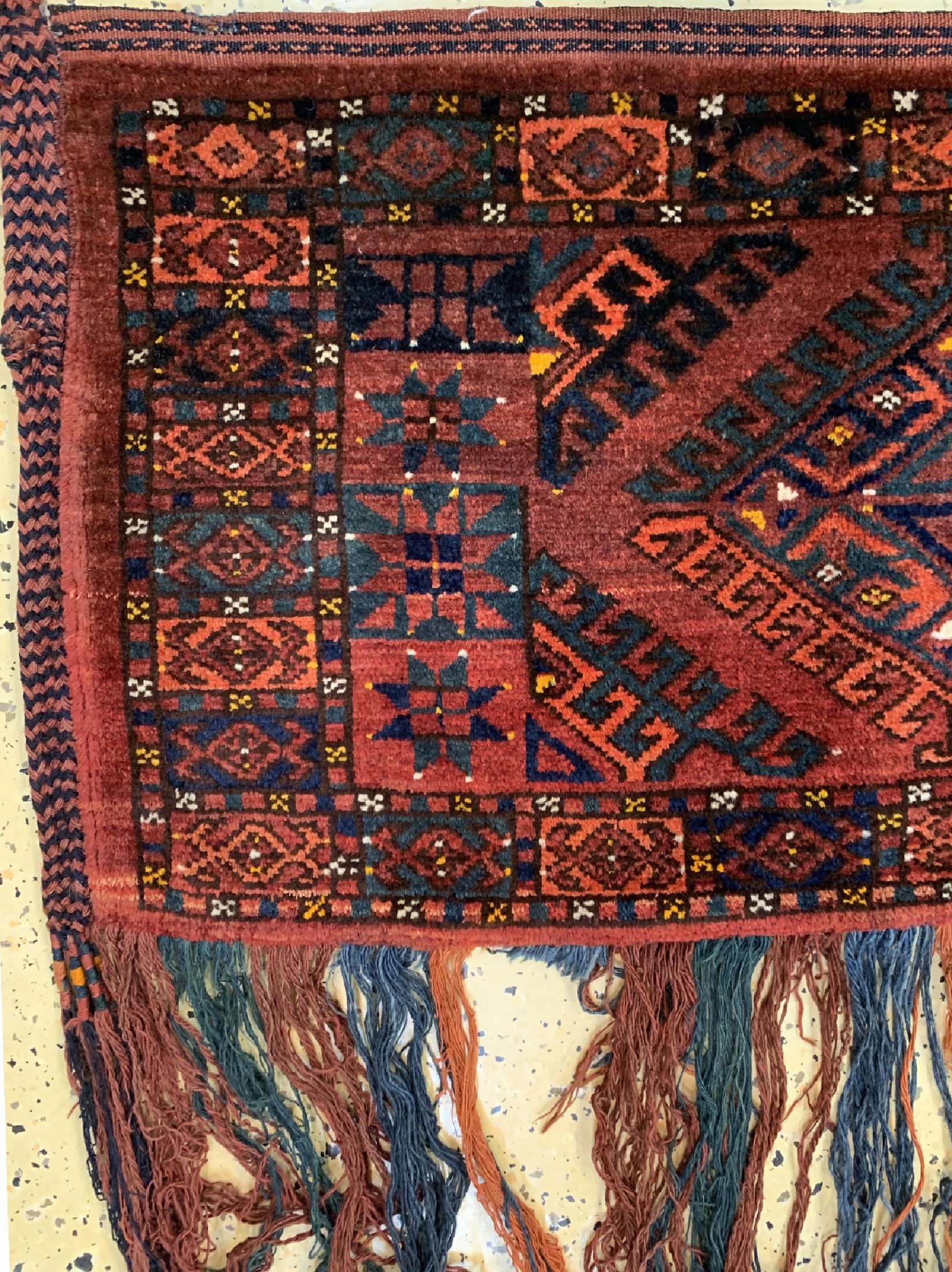 Detail a: Ersari Torba, Afghanistan, um 1930, Wolle auf Wolle, ca. 205 x 50 cm, EHZ: 2