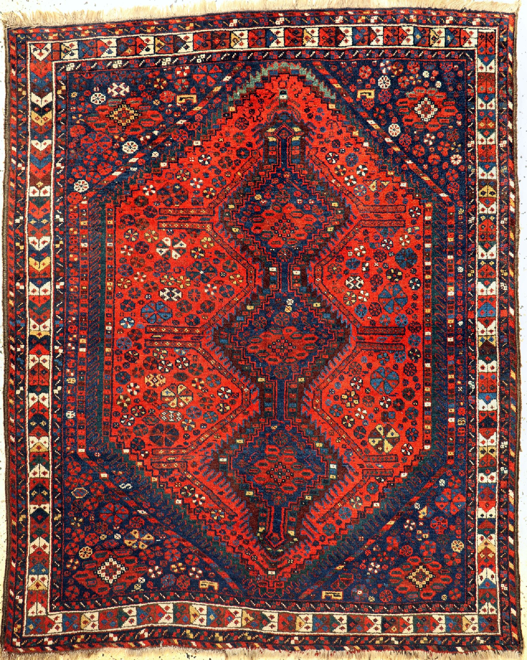Schiraz alt, Persien, um 1930, Wolle auf Wolle, ca. 200 x 160 cm, EHZ: 2