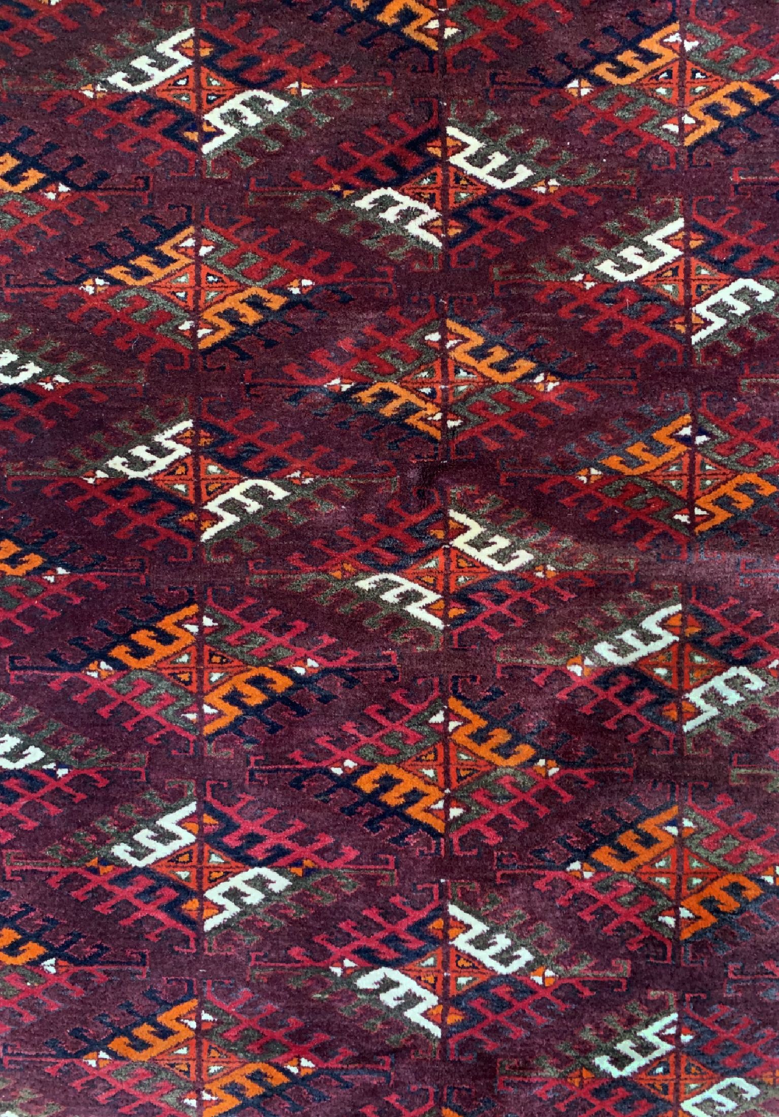 Detail c: Yomud alt, Rußland, um 1970, Wolle auf Wolle, ca. 325 x 205 cm, EHZ: 2