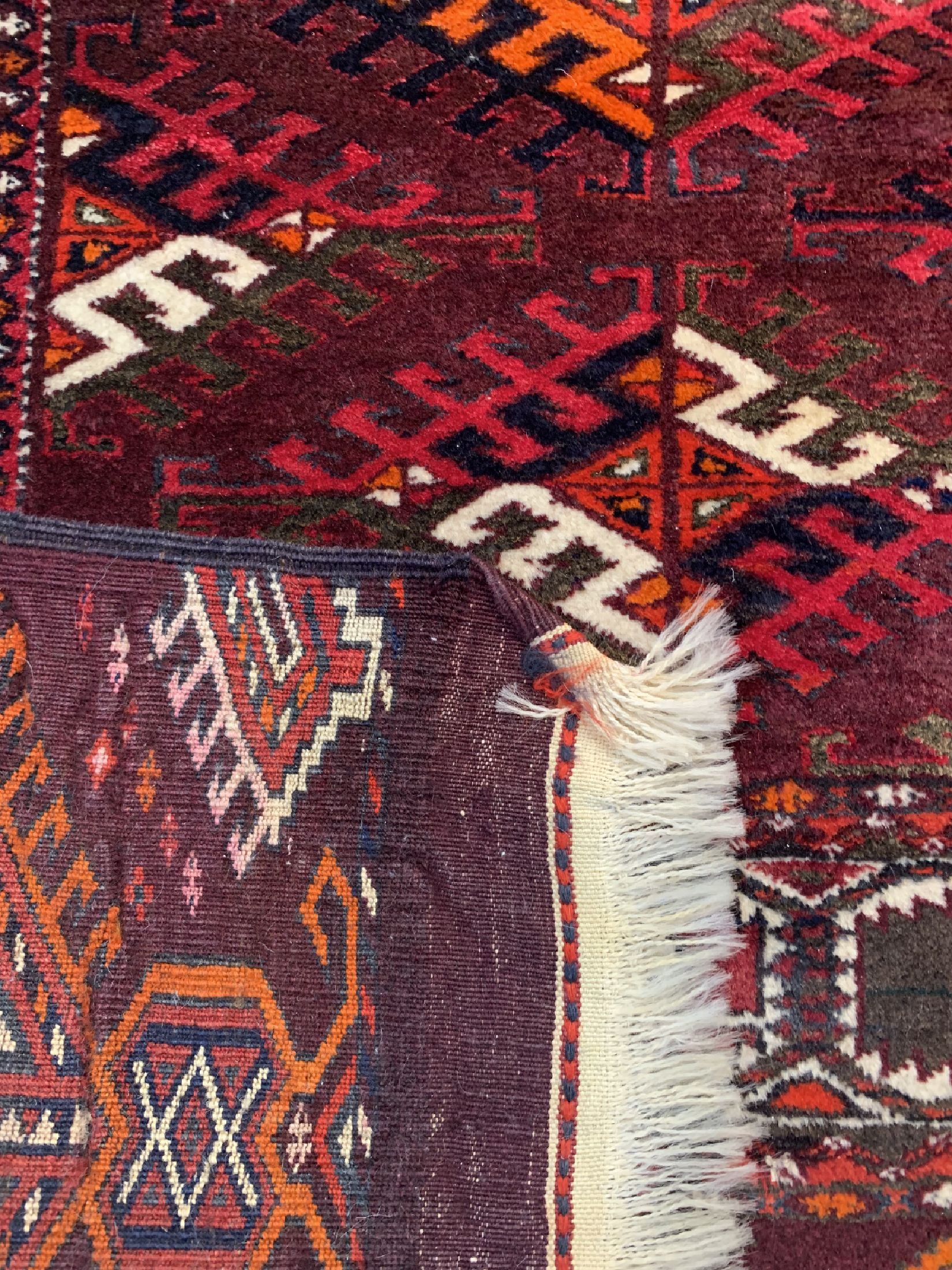 Detail d: Yomud alt, Rußland, um 1970, Wolle auf Wolle, ca. 325 x 205 cm, EHZ: 2