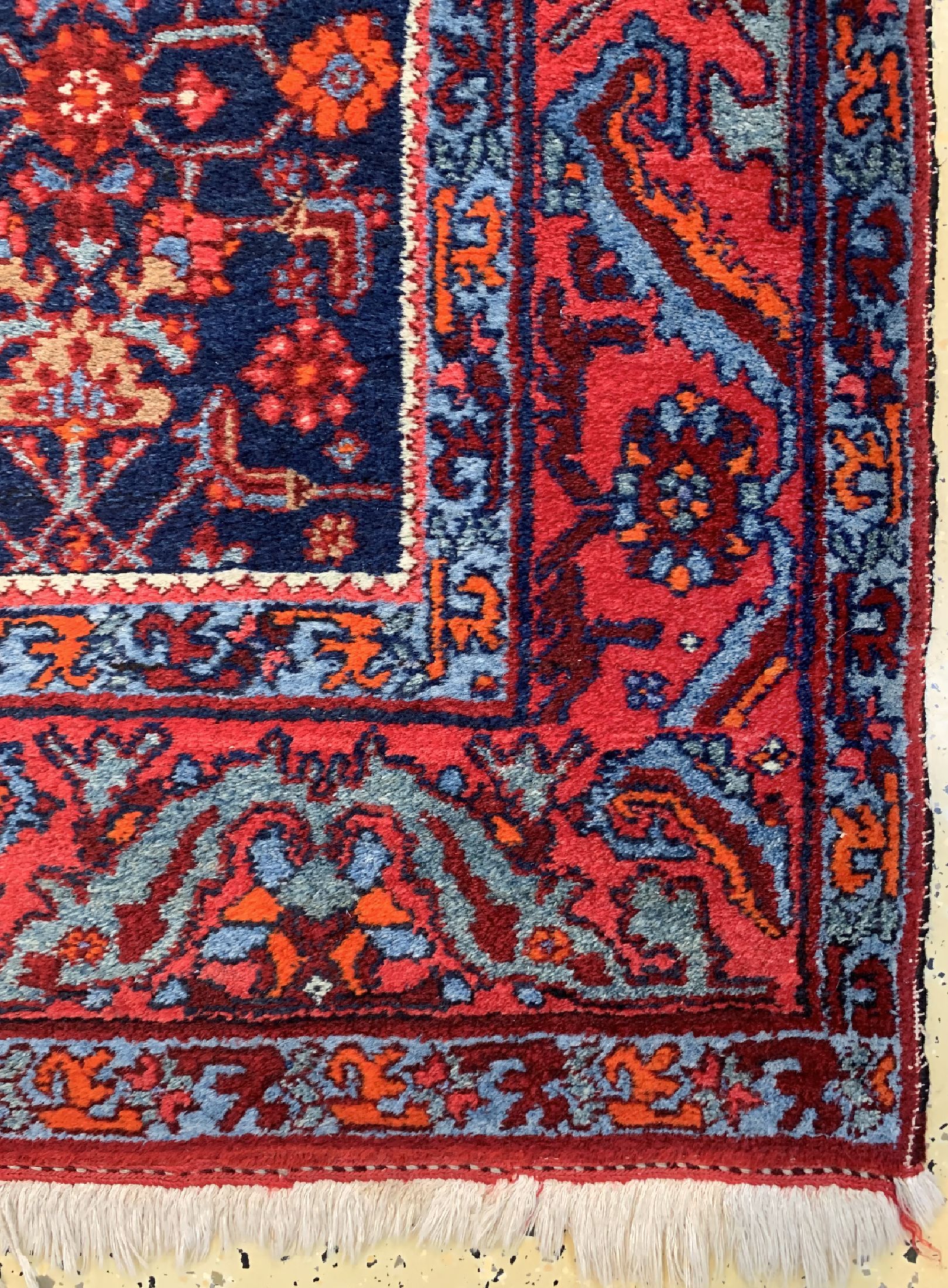 Detail a: Kordi alt, Persien, datiert 1344(1965), Wolle auf Baumwolle, ca. 290 x 133 cm, EHZ: 2