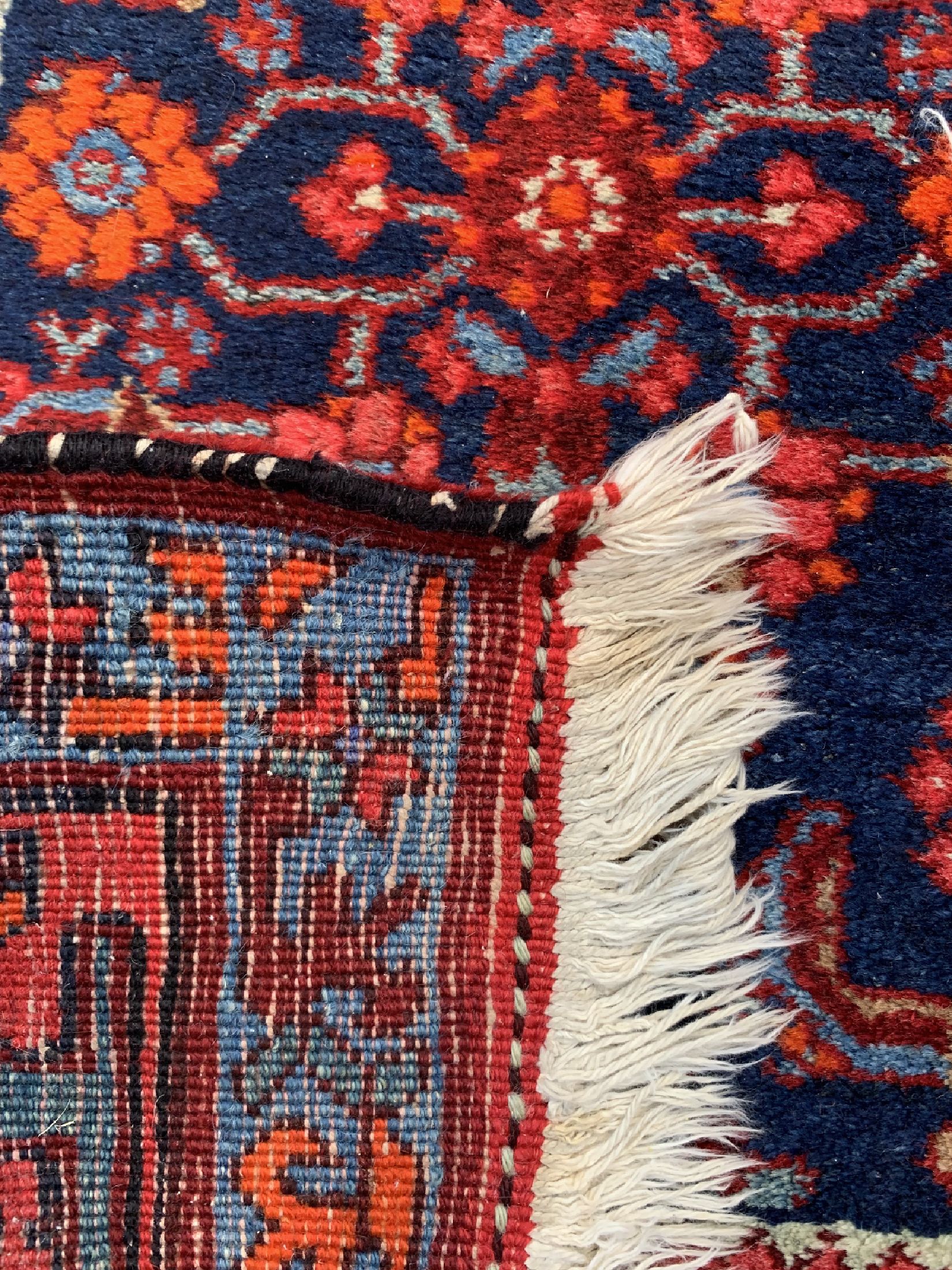 Detail d: Kordi alt, Persien, datiert 1344(1965), Wolle auf Baumwolle, ca. 290 x 133 cm, EHZ: 2