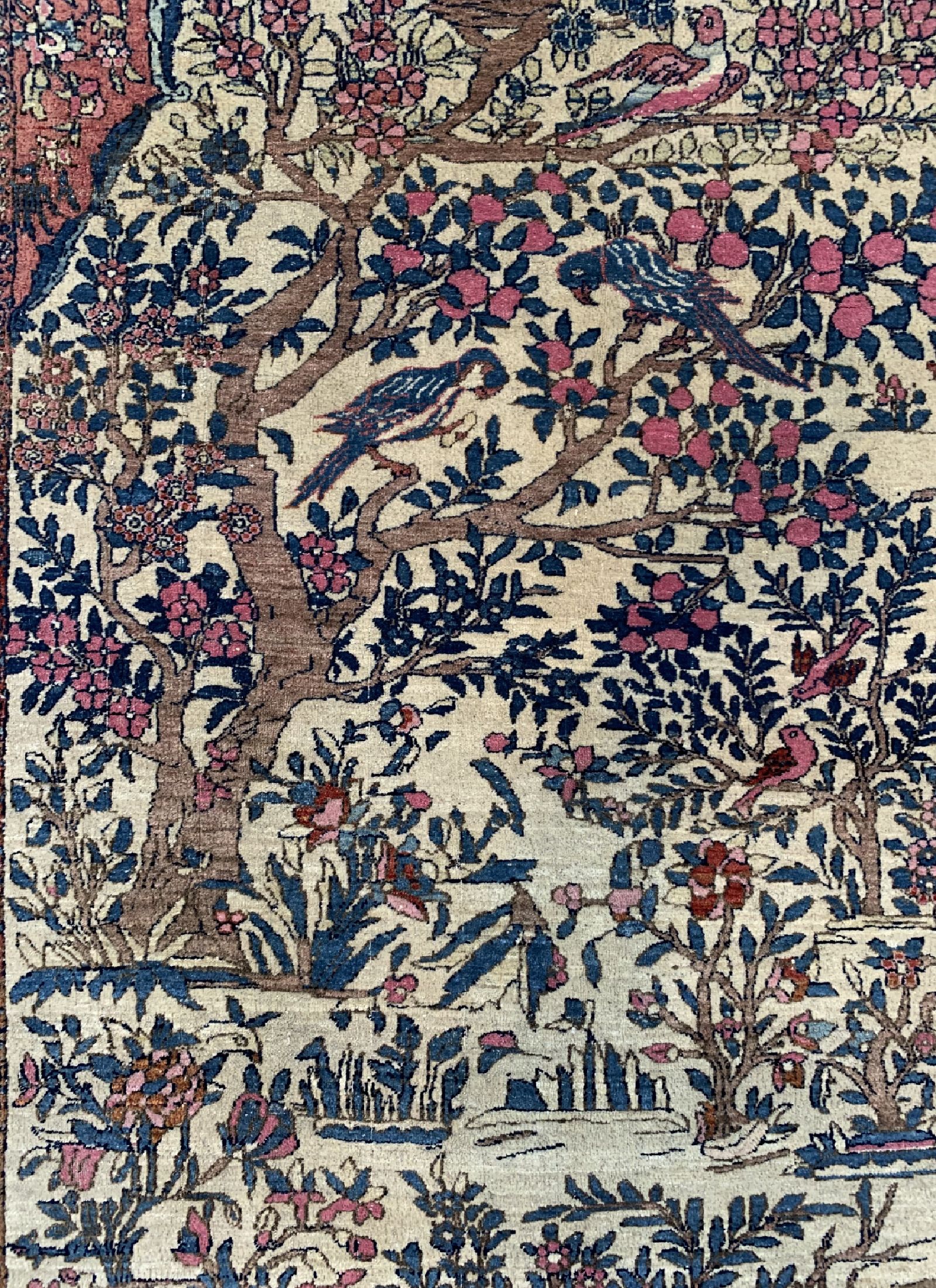 Detail c: Esfahan Ahmad antik, Persien, um 1900, Wolle auf Baumwolle, ca. 210 x 141 cm, EHZ: 3