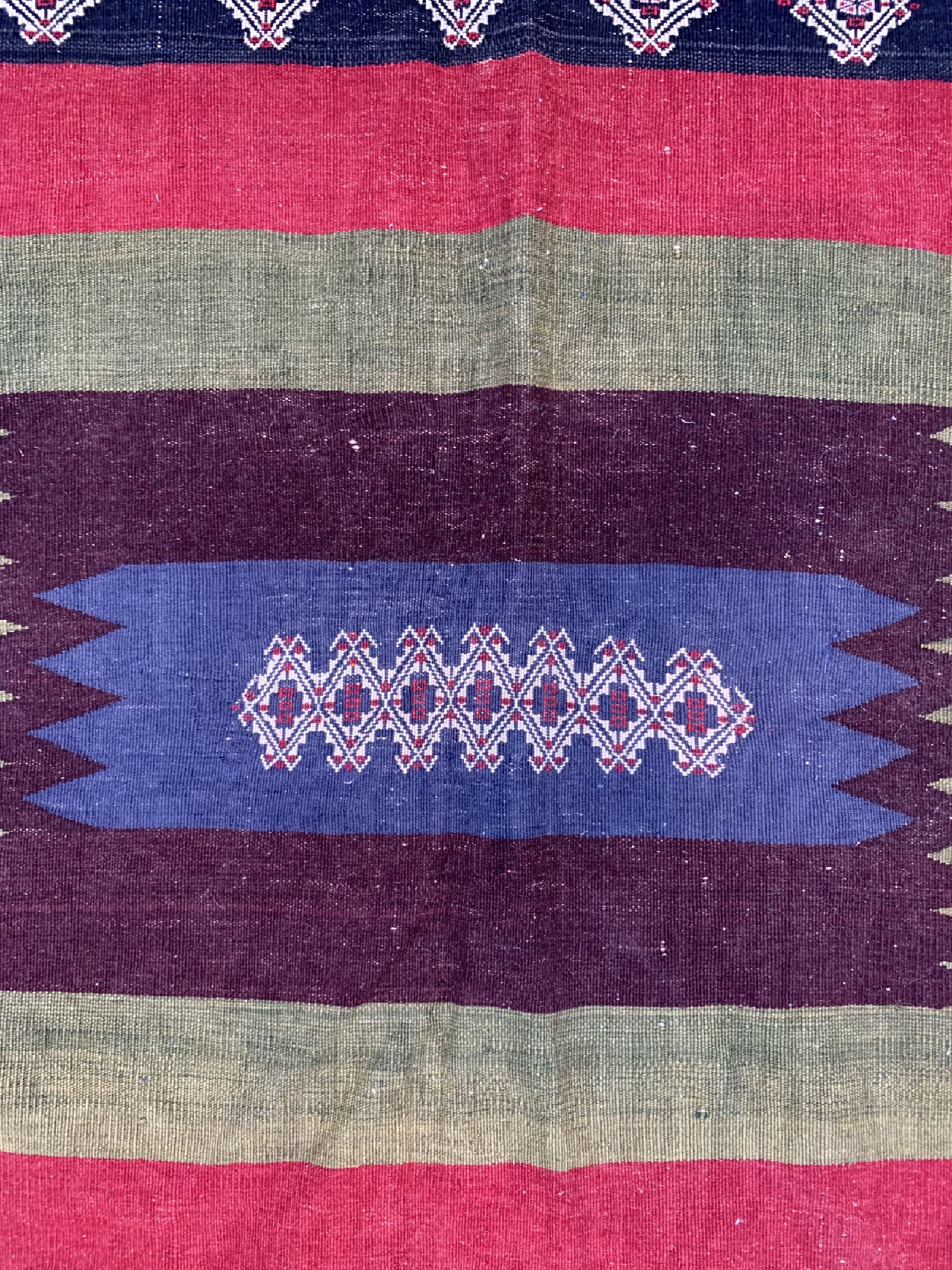 Detail c: Afschar Sofreh, Persien, um 1920, Wolle aufWolle, ca. 114 x 114 cm, verkürzt, EHZ: 2