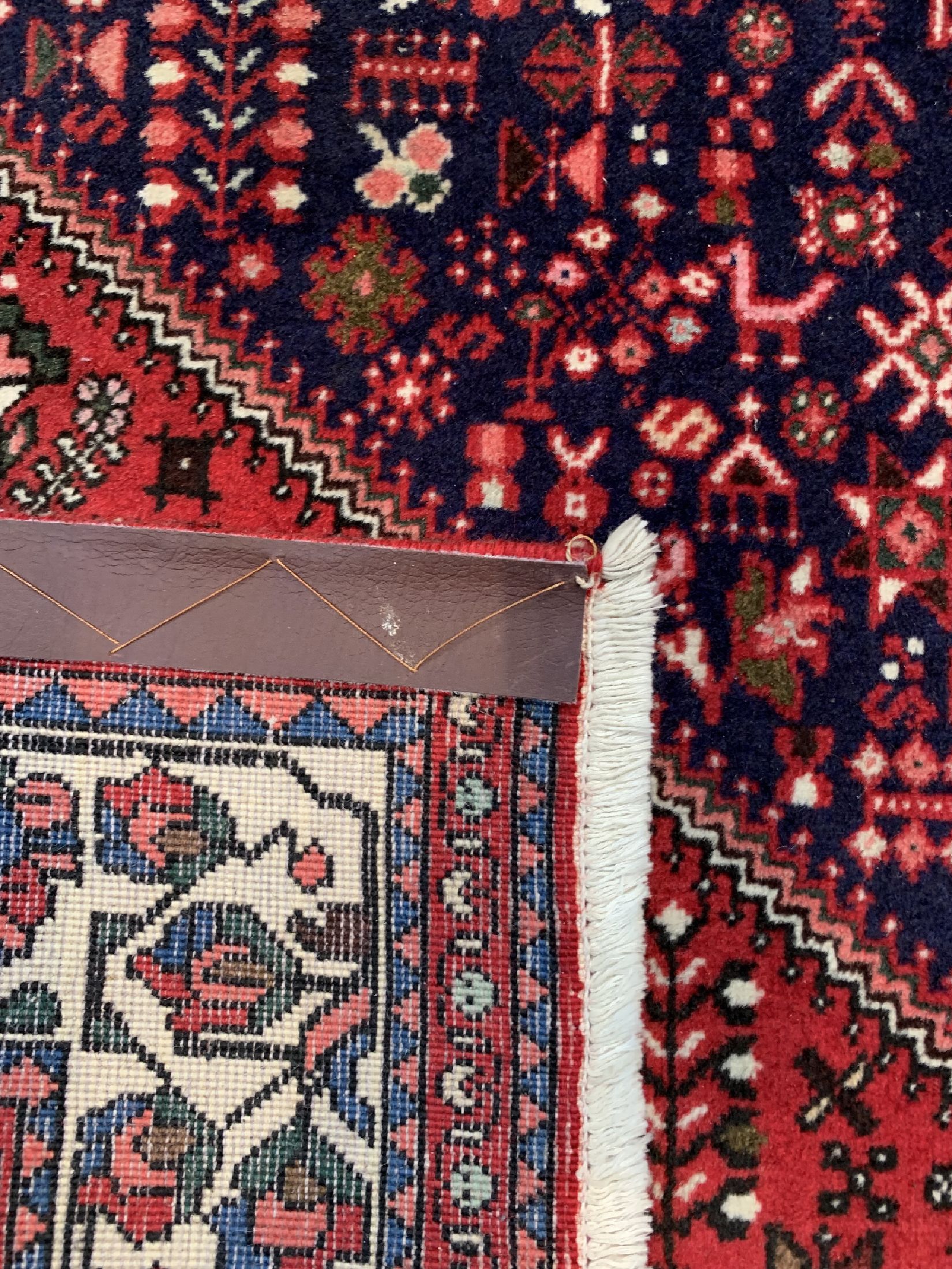 Detail d: Abadeh fein, Persien, ca. 40 Jahre, Korkwolle auf Baumwolle, ca. 202 x 155 cm, EHZ: 2