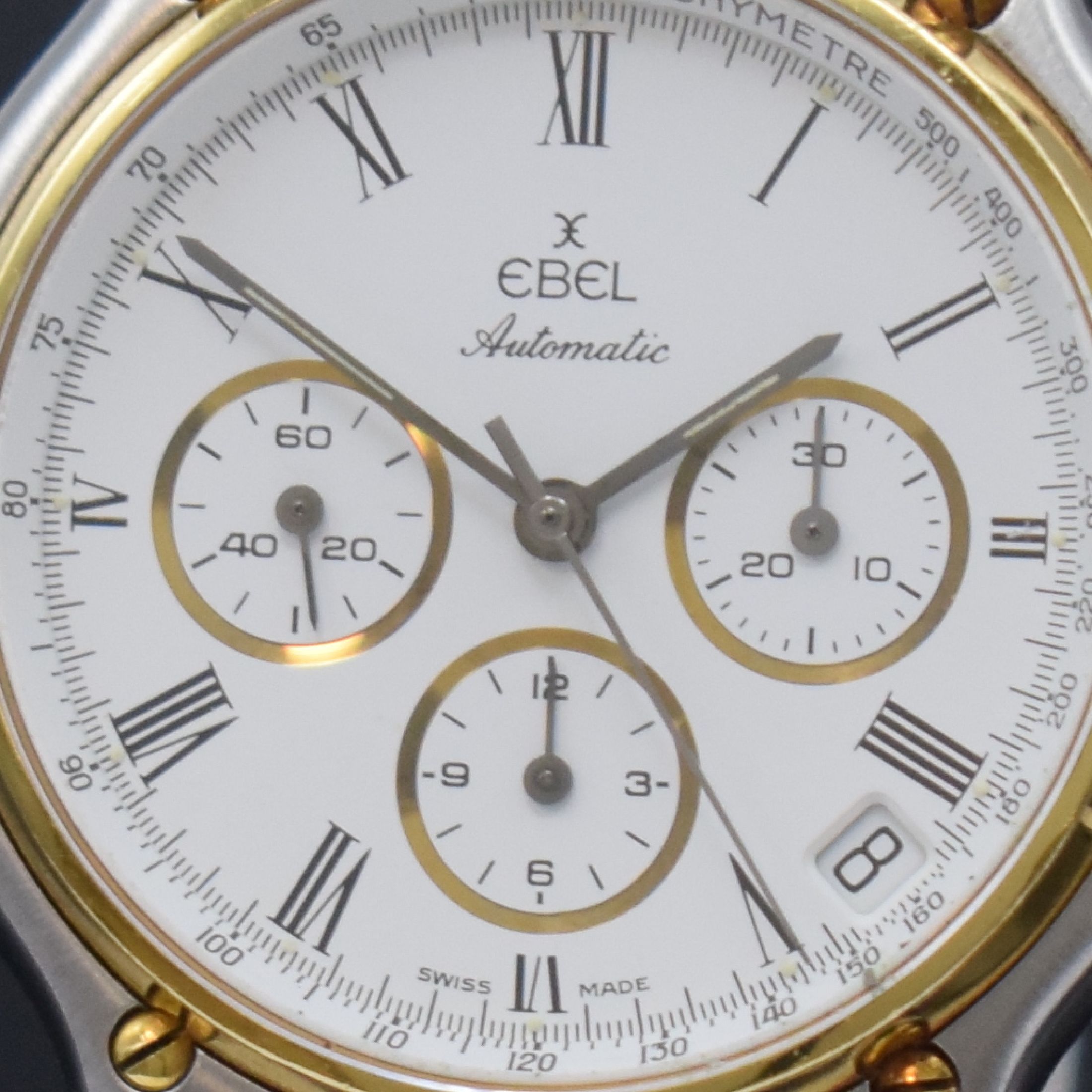 Detail b: EBEL Herrenchronograph mit El Primero Werk Referenz 1134901, Schweiz um 1989, Automatik, Edelstahl/Gold kombiniert inkl. Gliederband m. Faltschl., ...