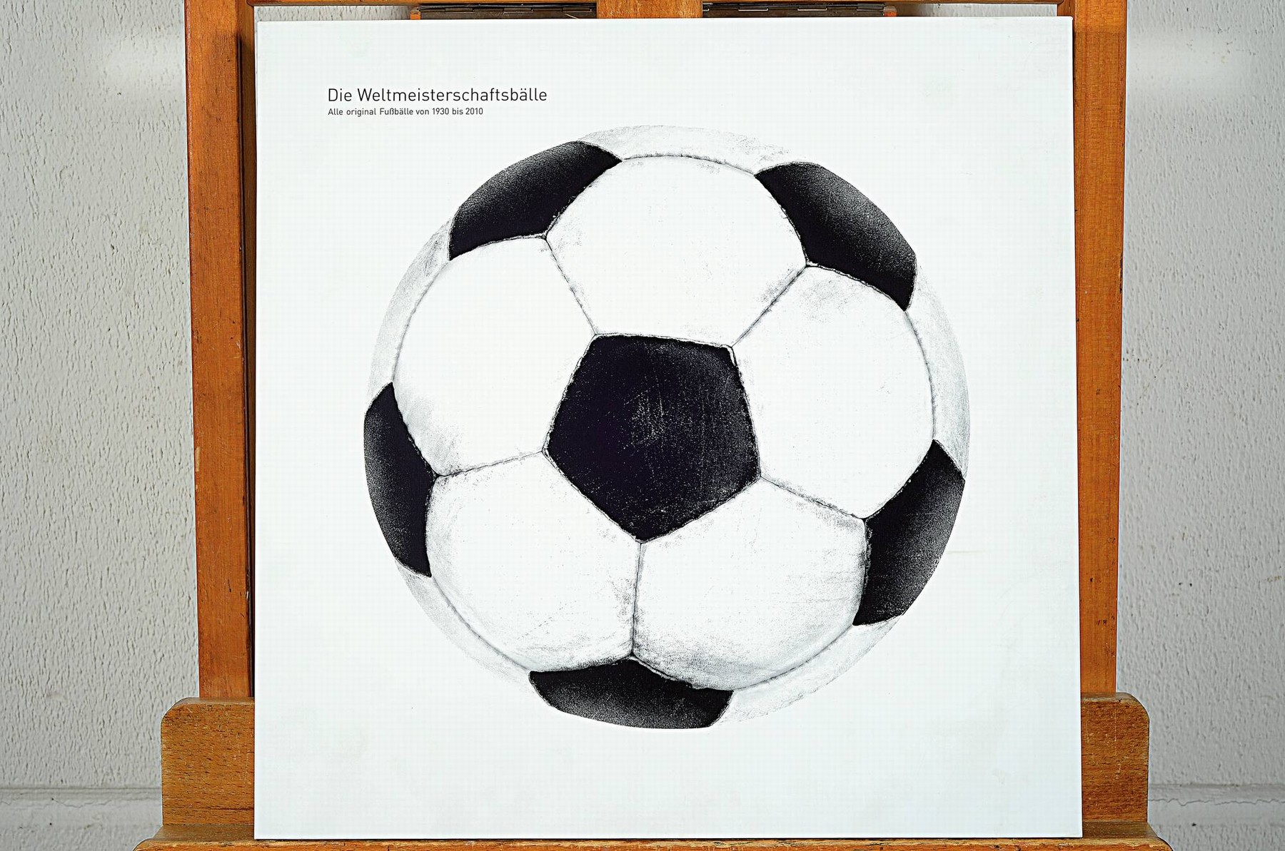 Detail l: Heilmann/Weis: Die Weltmeisterschaftsbälle. Fotos aller original Fußbälle von 1930 bis 2010, Fotos von Lars Reichardt, 10 beiliegende ...