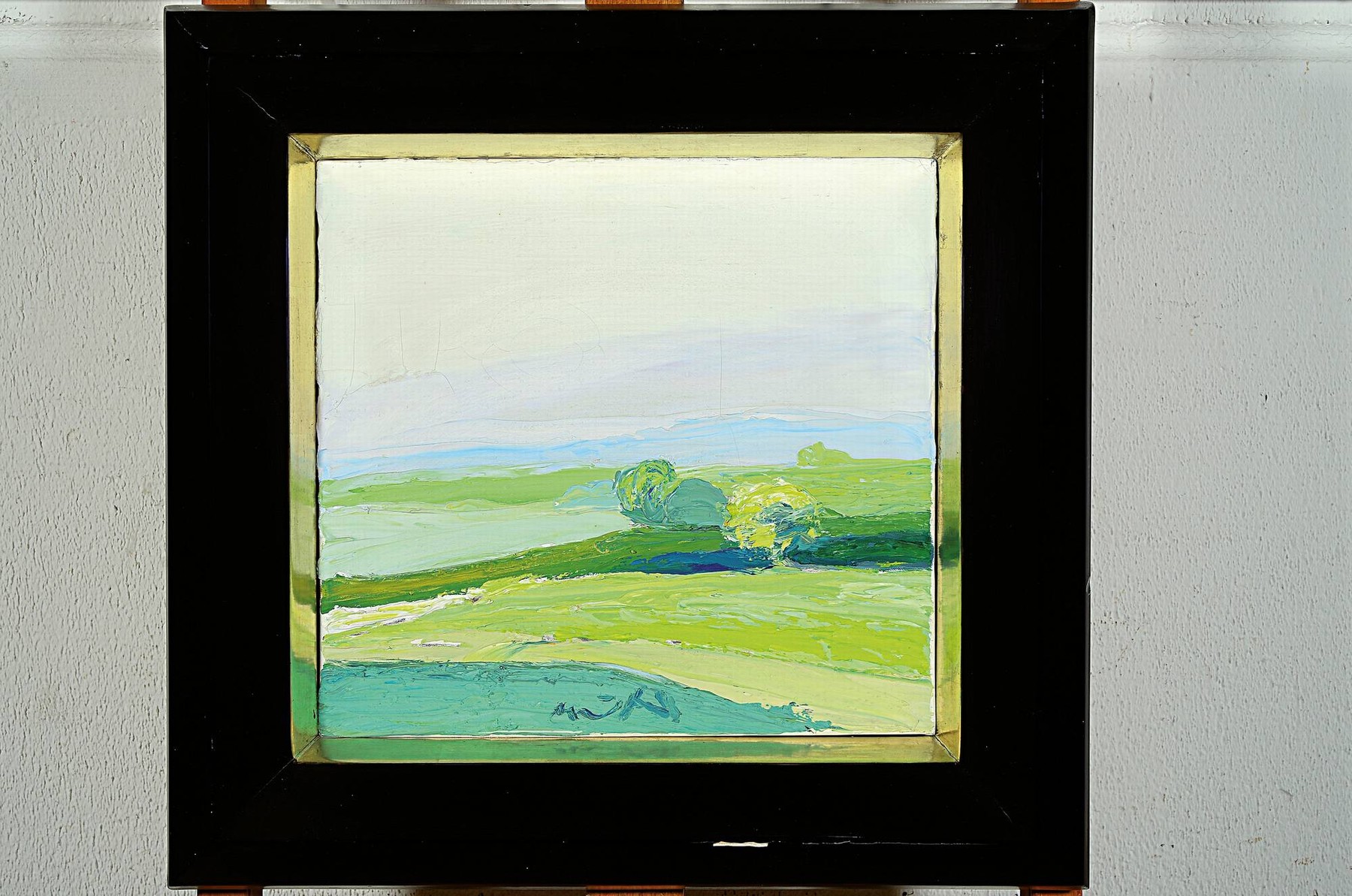 Detail k: Roger Mühl, 1929 Strassburg-2008 Mougins, Les champs au printemps, Öl/Lwd, mittig unten signiert, rückseitig betitelt, ca. 30x32cm, R. ca. ...