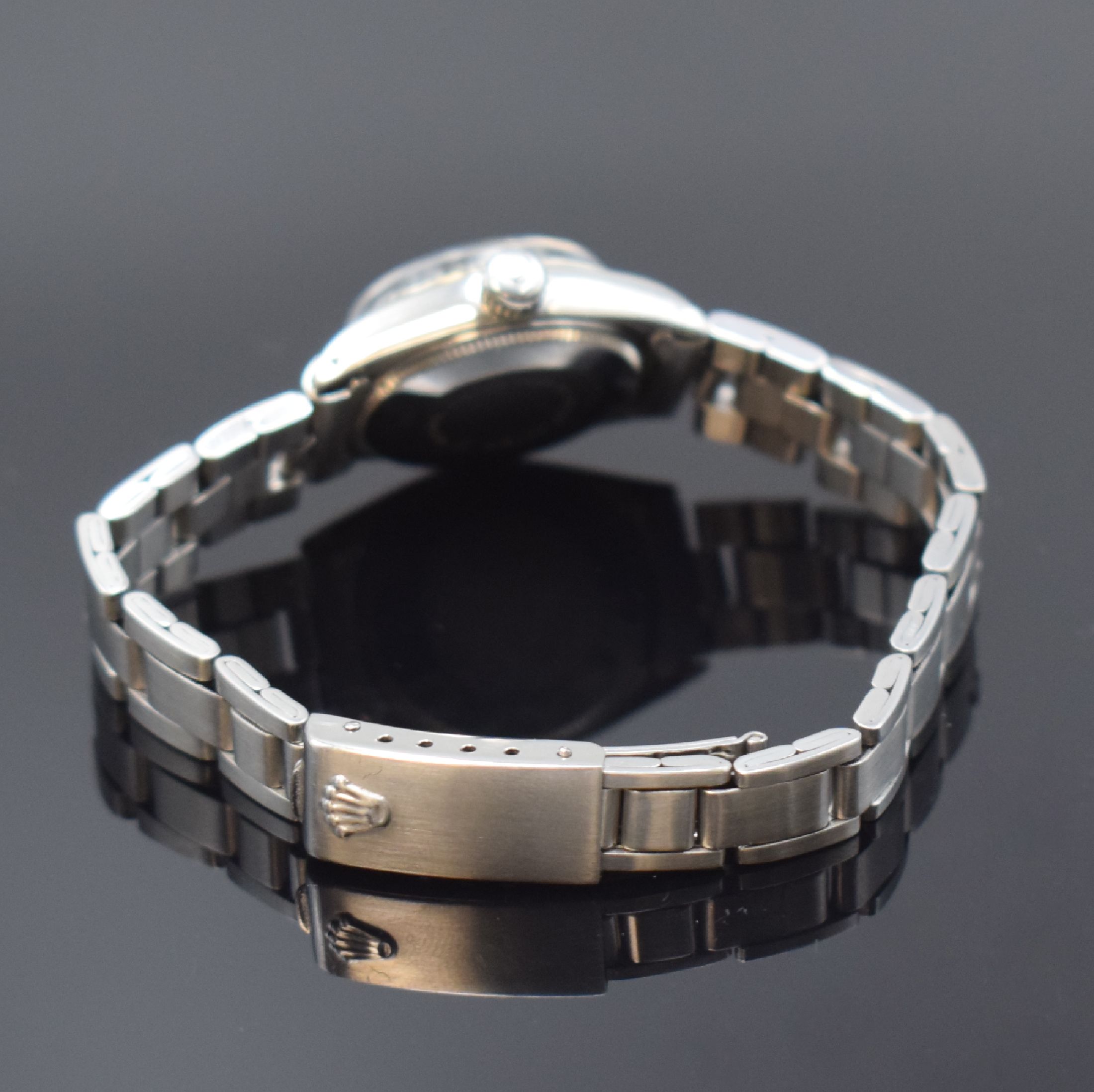 Detail b: TUDOR Princess Date Damenarmbanduhr Referenz 7637/4, Schweiz um 1975, Automatik, verschr. Rolex Oyster-Gehäuse mit WG-Lünette,Rolex Oysterband m. ...
