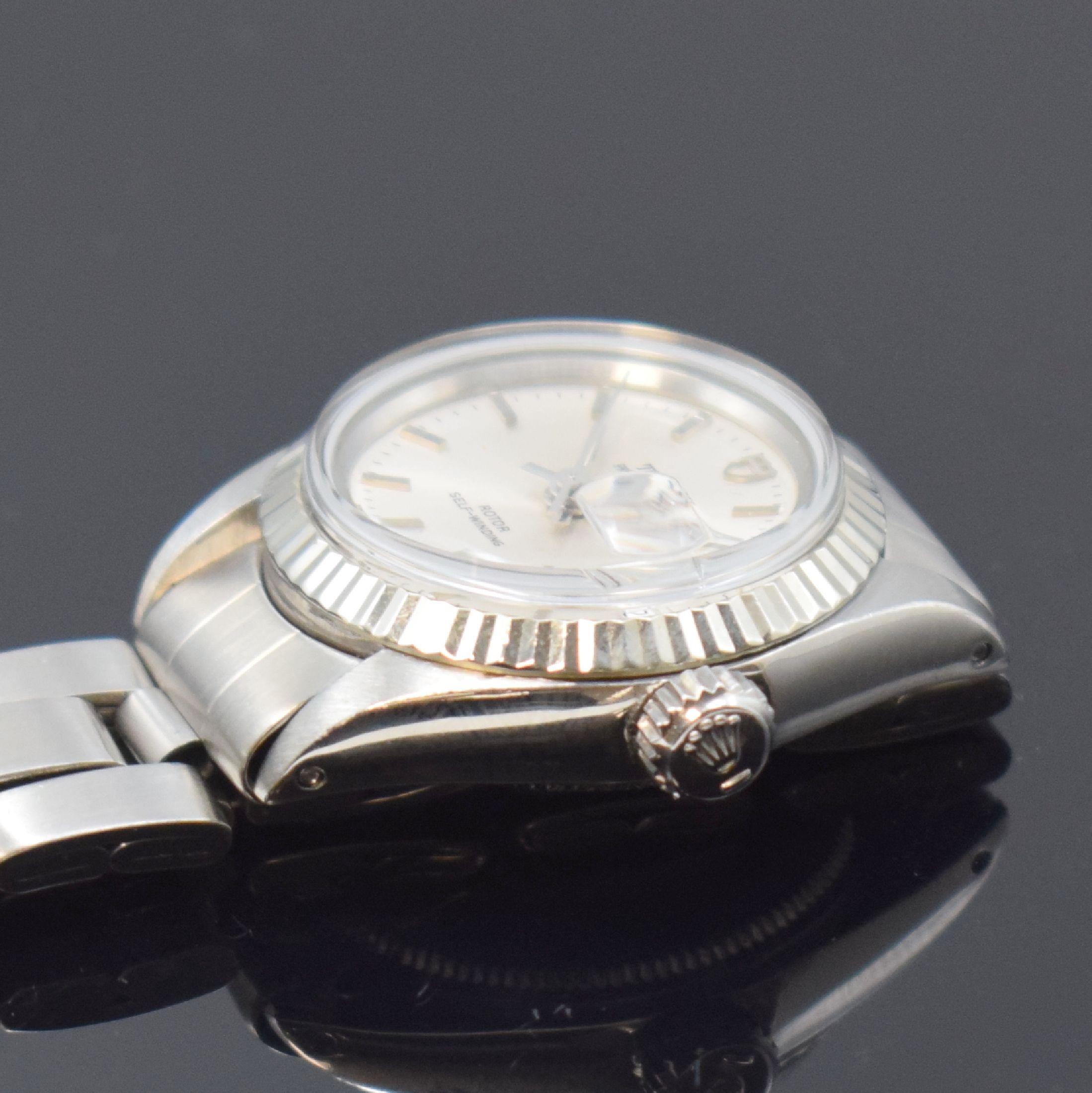 Detail c: TUDOR Princess Date Damenarmbanduhr Referenz 7637/4, Schweiz um 1975, Automatik, verschr. Rolex Oyster-Gehäuse mit WG-Lünette,Rolex Oysterband m. ...