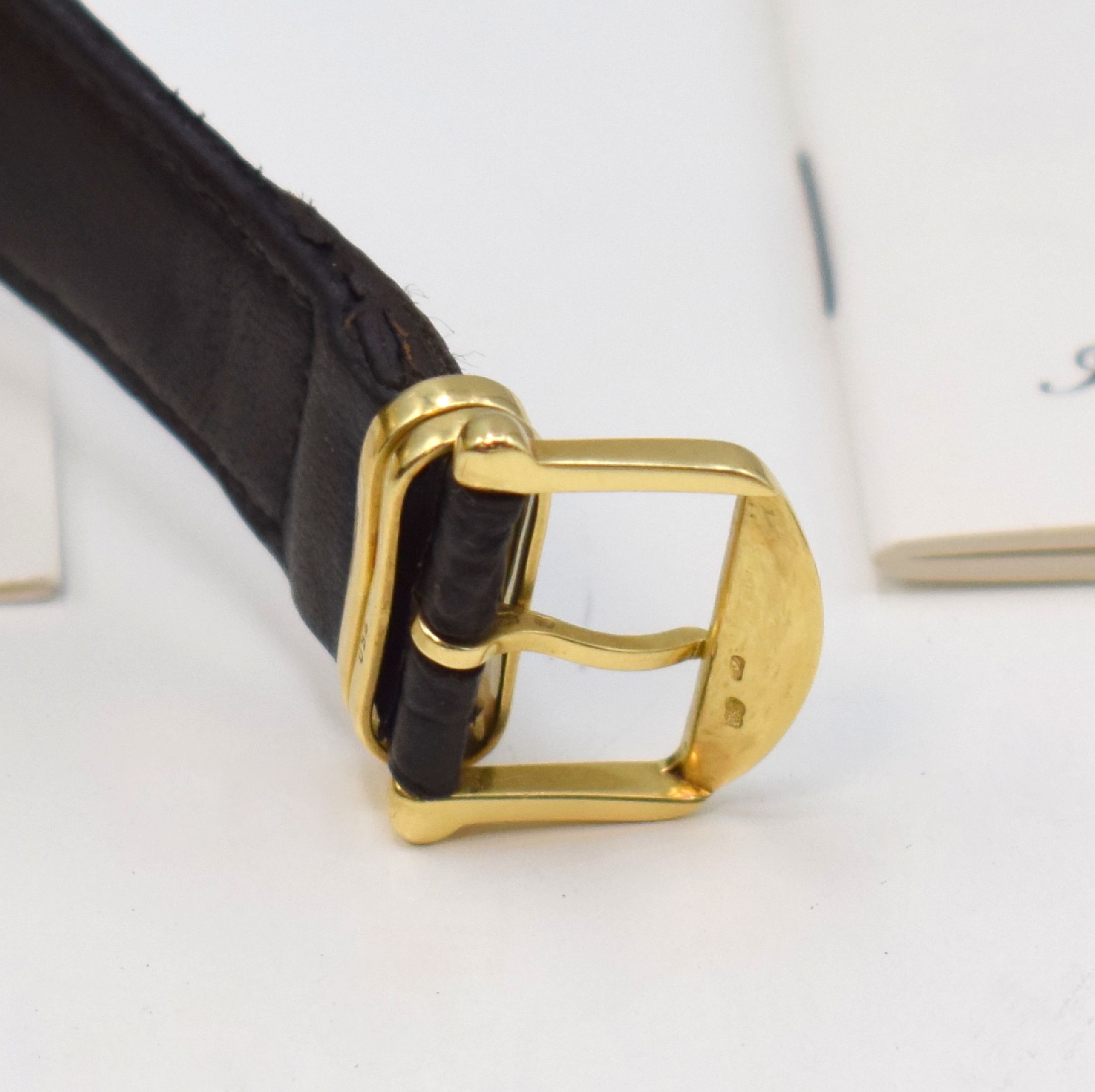 Detail c: IWC astronomische Herrenarmbanduhr Da Vinci mit ewigem Kalender und Chronograph Ref. 3750, Schweiz um 1990, Automatik, 2-teil. Geh., Boden aufgedr., ...