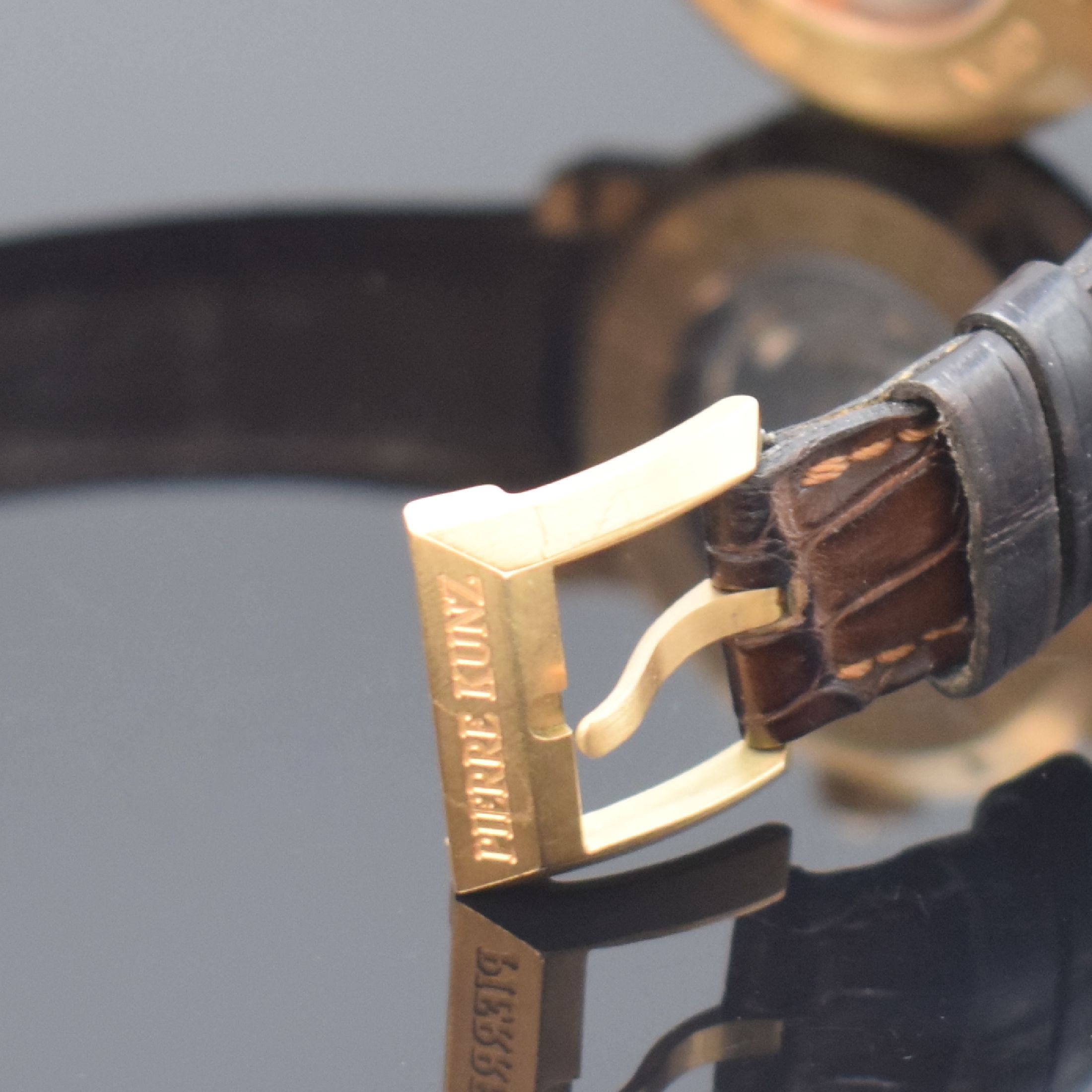 Detail b: PIERRE KUNZ Spirit of Challenge Herrenarmbanduhr in RoseG 750/000 Referenz PKA011 SDR, Schweiz um 2005, Automatik, beids. vergl. Geh. inkl. orig. ...