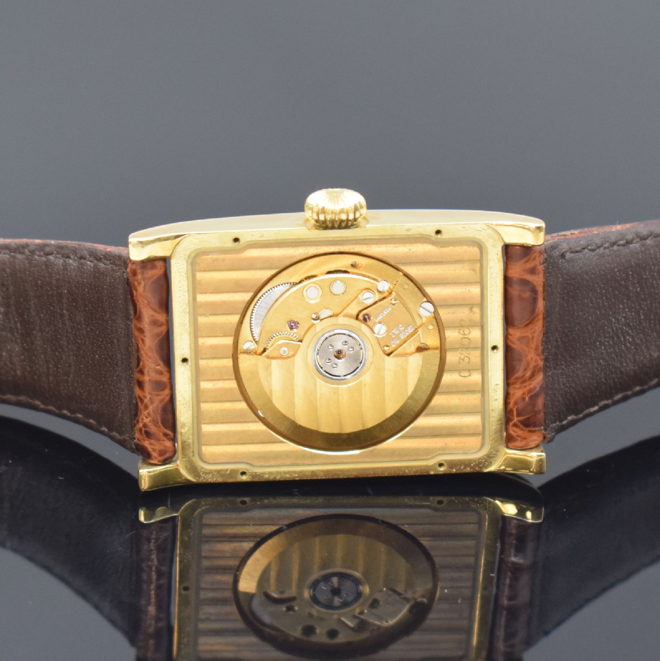 Detail f: IWC feine astronomische Herrenarmbanduhr mit ewigem Kalender Modell Novecento in GG 750/000 Referenz 3545, Schweiz um 1995, Automatik, orig. ...