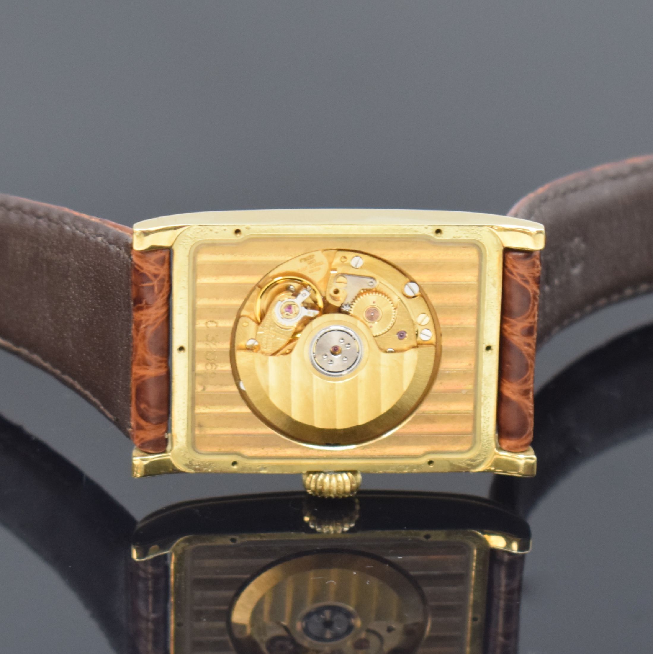 Detail g: IWC feine astronomische Herrenarmbanduhr mit ewigem Kalender Modell Novecento in GG 750/000 Referenz 3545, Schweiz um 1995, Automatik, orig. ...