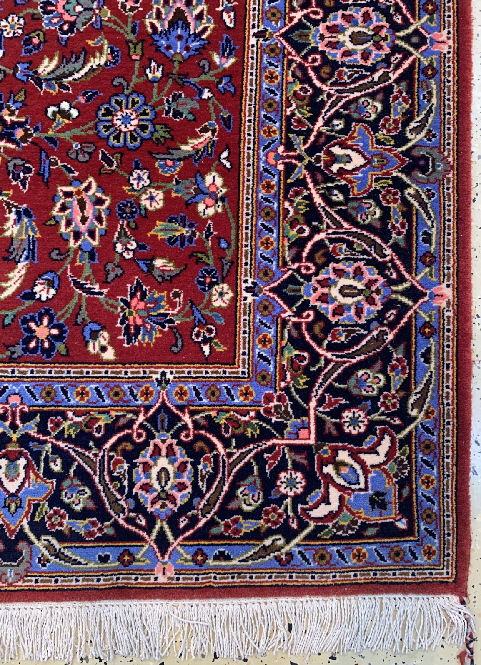 Detail a: Keschan Kork, Persien, ca. 40 Jahre, Korkwolle auf Baumwolle, ca. 205 x 142 cm, EHZ: 1-2