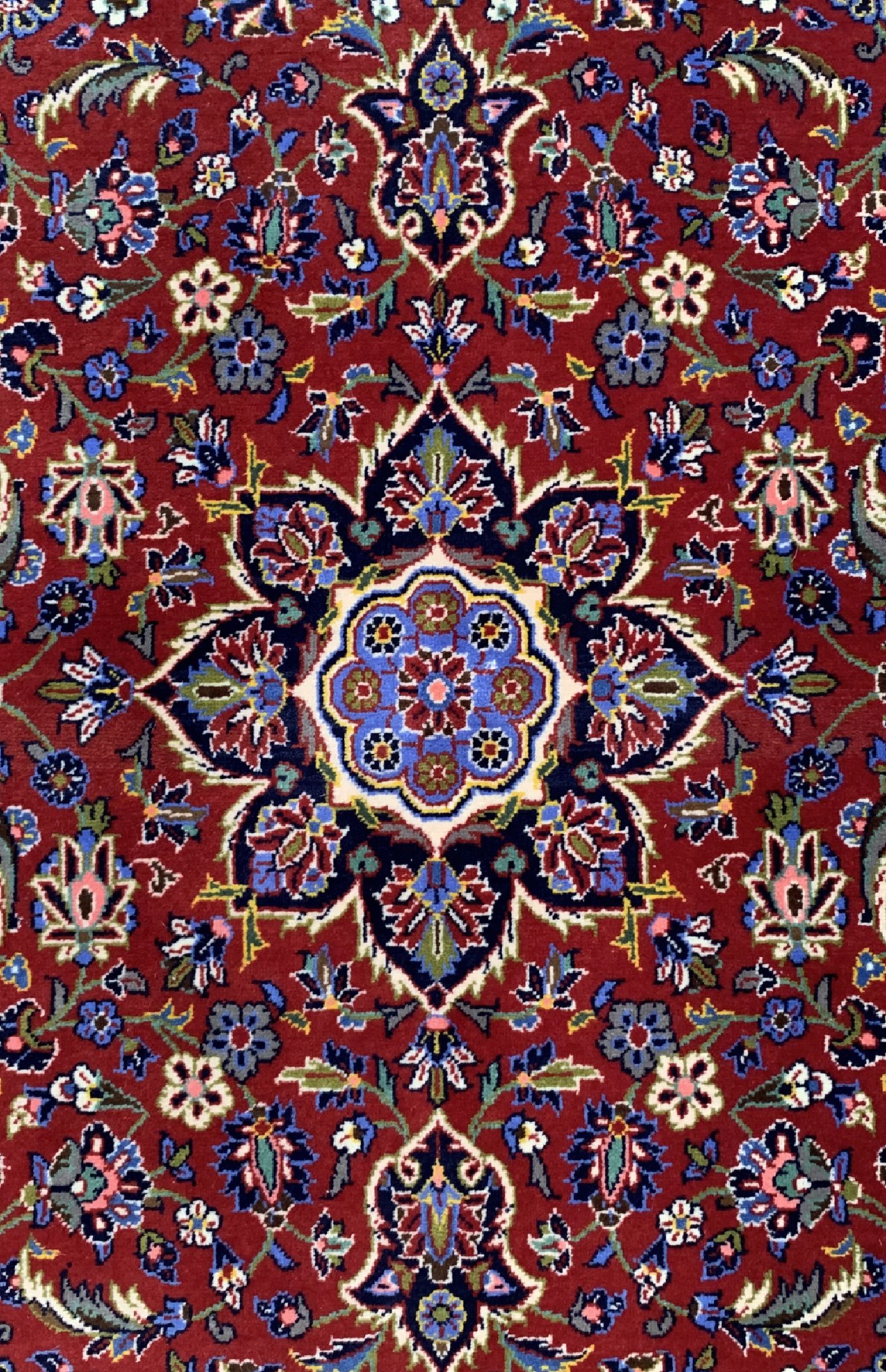 Detail c: Keschan Kork, Persien, ca. 40 Jahre, Korkwolle auf Baumwolle, ca. 205 x 142 cm, EHZ: 1-2