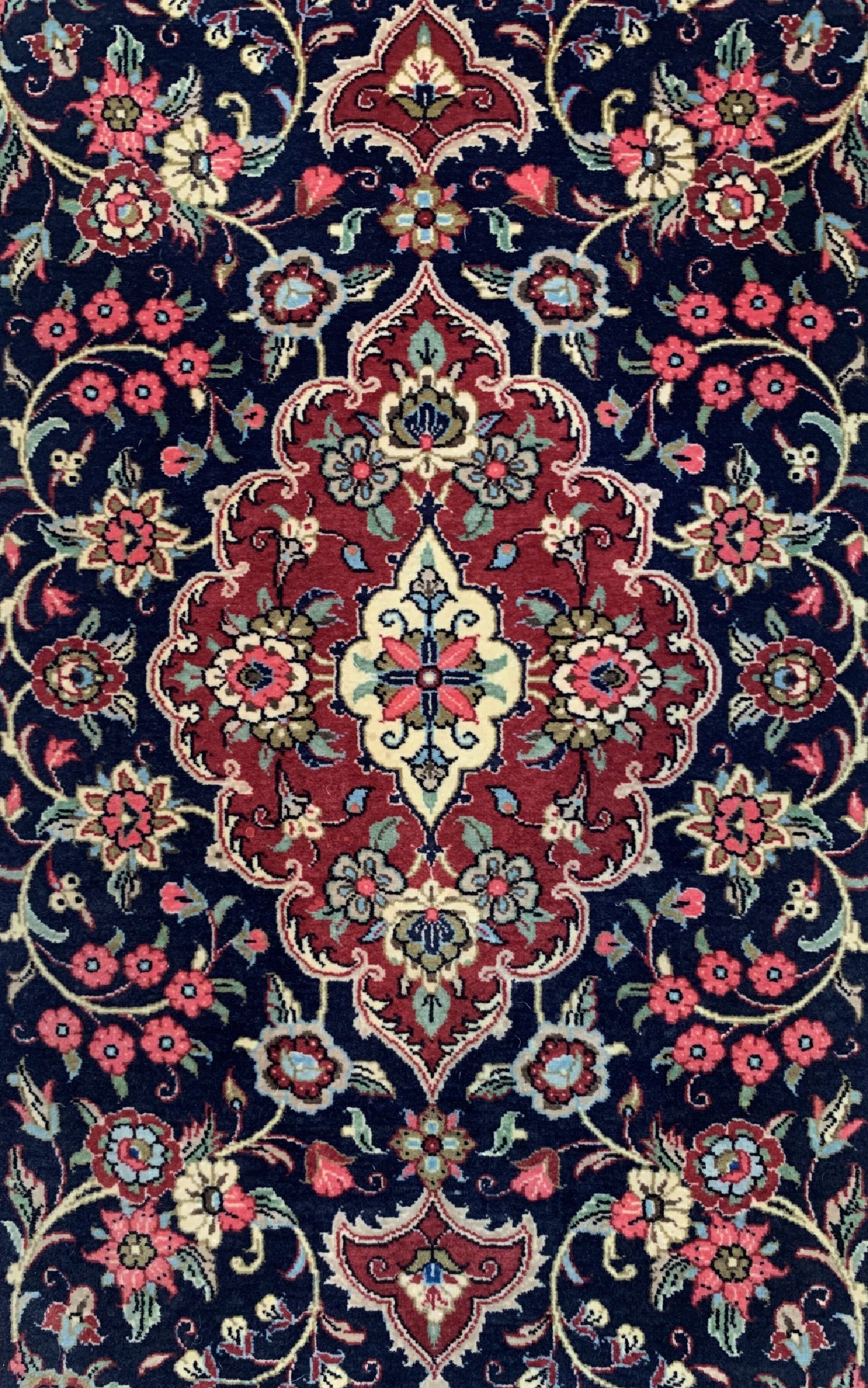 Detail c: Ghom Kork, Persien, ca. 40 Jahre, Korkwolleauf Baumwolle, ca. 192 x 60 cm, EHZ: 1-2