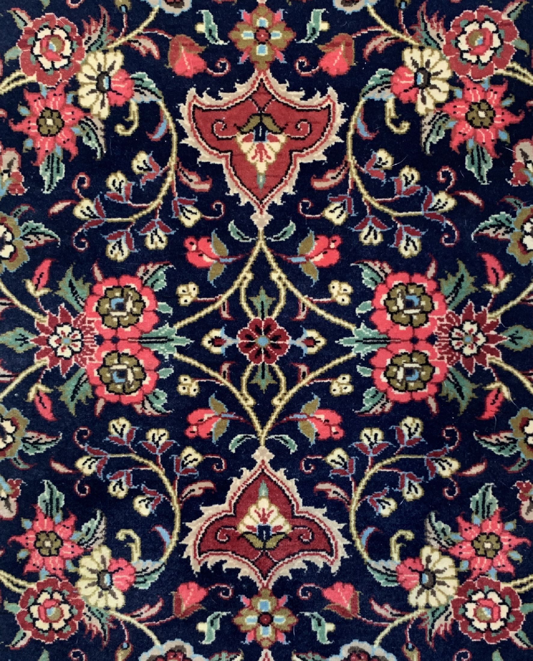 Detail d: Ghom Kork, Persien, ca. 40 Jahre, Korkwolleauf Baumwolle, ca. 192 x 60 cm, EHZ: 1-2