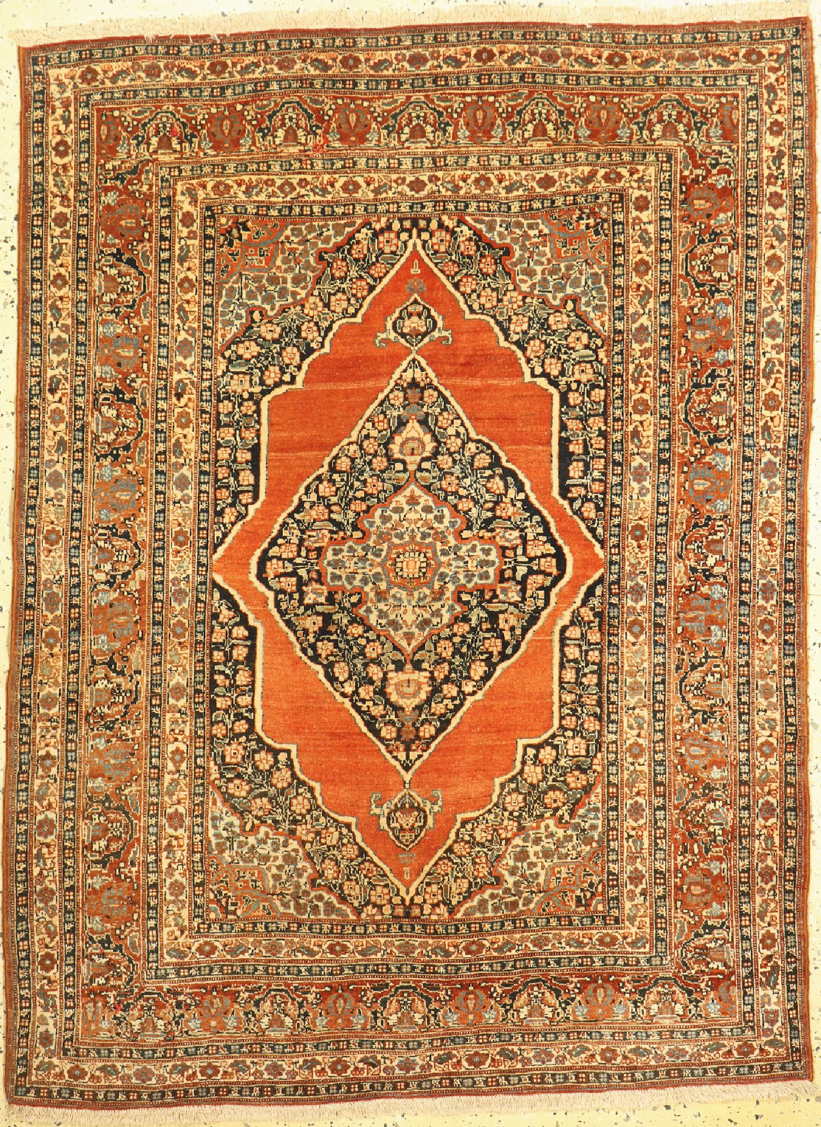 Täbriz"Hadji-Jalili"antik, Persien, um 1900, Wolle auf Baumwolle, ca. 167 x 123 cm, EHZ: 2