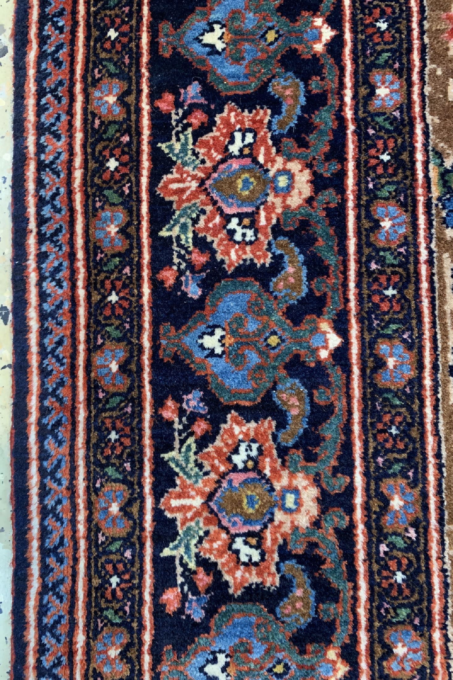 Detail b: Antiker Semnan"Baumteppich", Persien, um 1910/1920, Wolle auf Baumwolle, ca. 197 x 138 cm, EHZ: 1-2