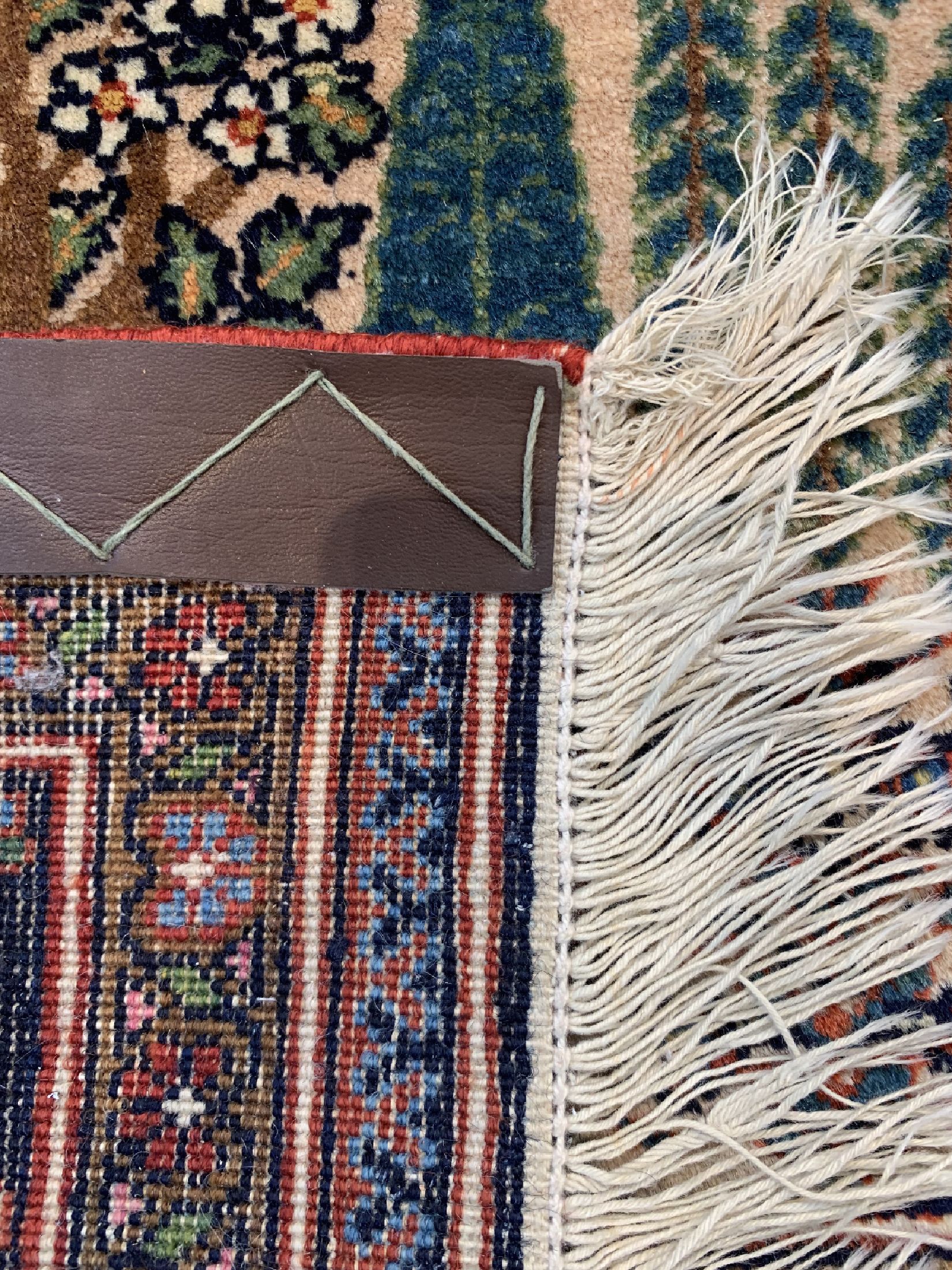 Detail d: Antiker Semnan"Baumteppich", Persien, um 1910/1920, Wolle auf Baumwolle, ca. 197 x 138 cm, EHZ: 1-2
